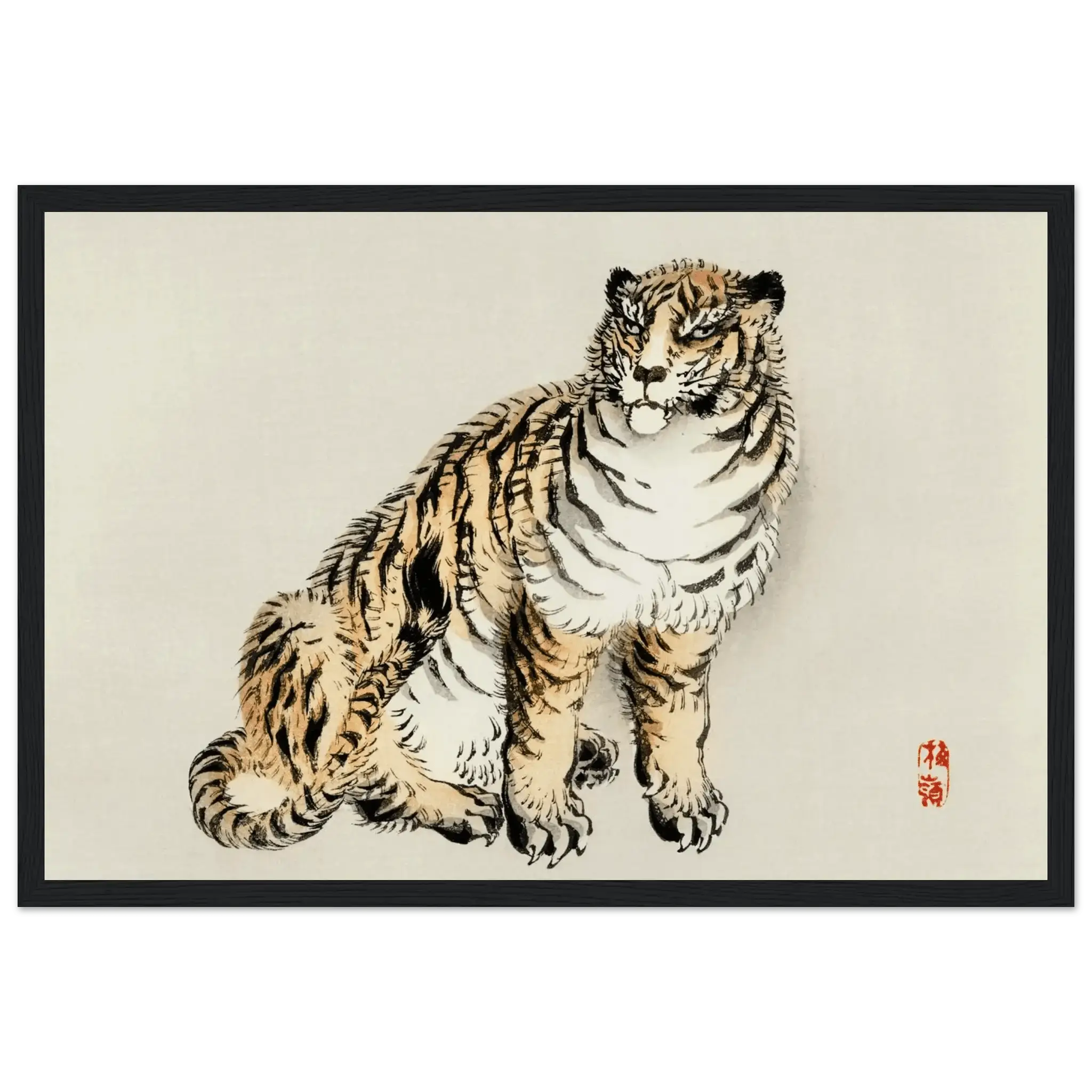 Der Tiger - Gerahmte Eleganz - HINORI