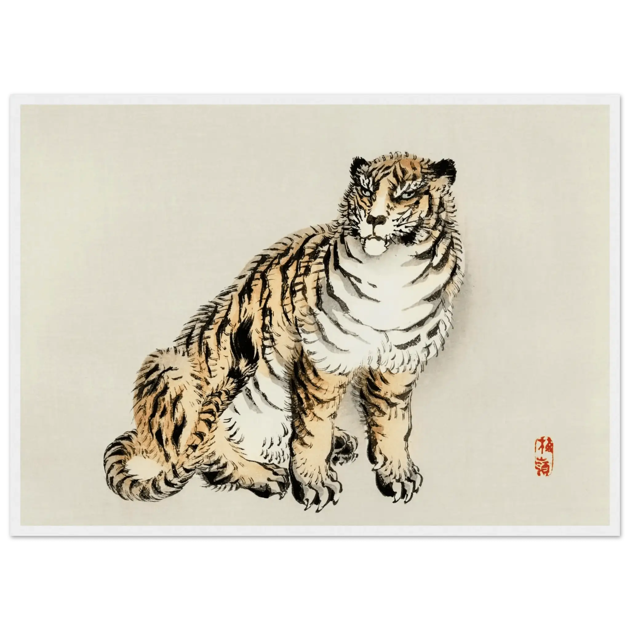 Der Tiger - Gerahmte Eleganz - HINORI