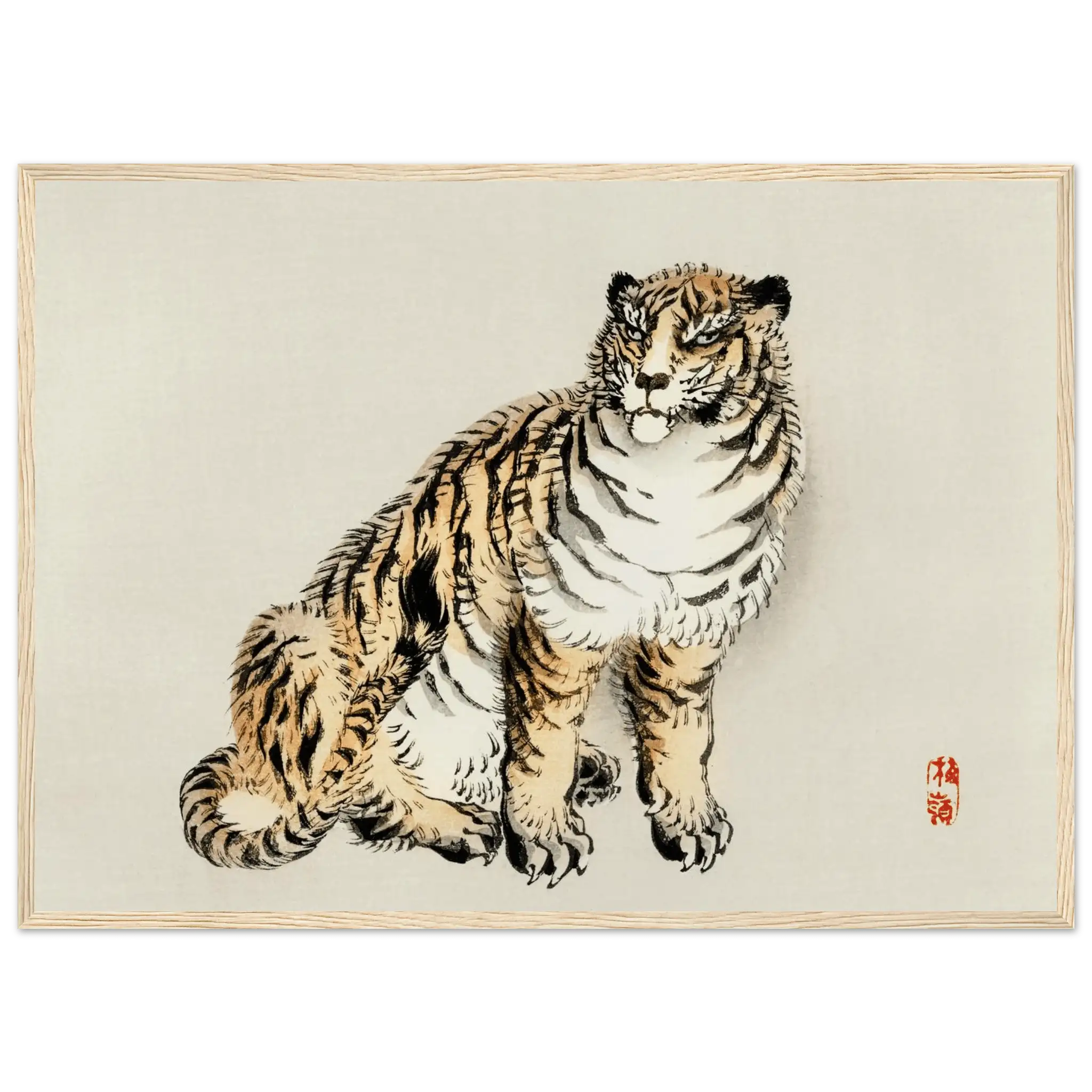 Der Tiger - Gerahmte Eleganz - HINORI