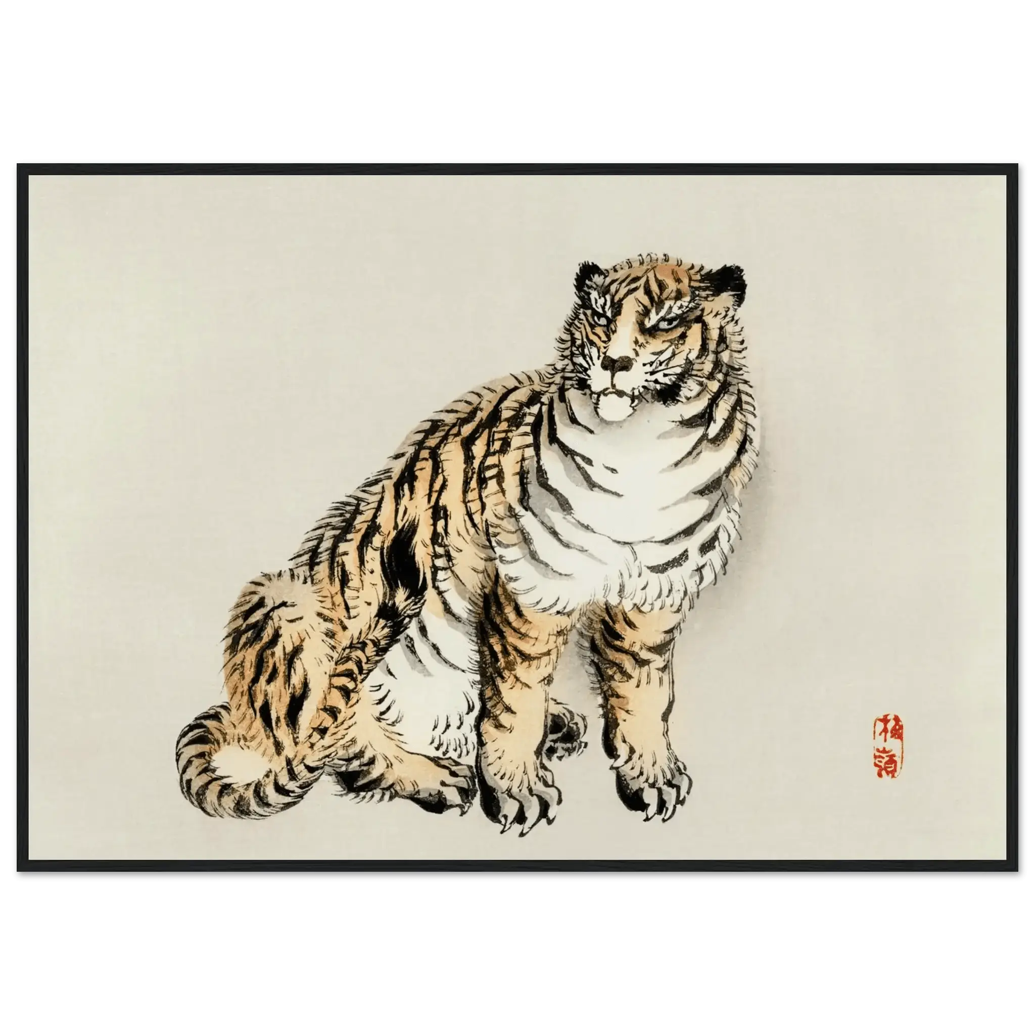 Der Tiger - Gerahmte Eleganz - HINORI