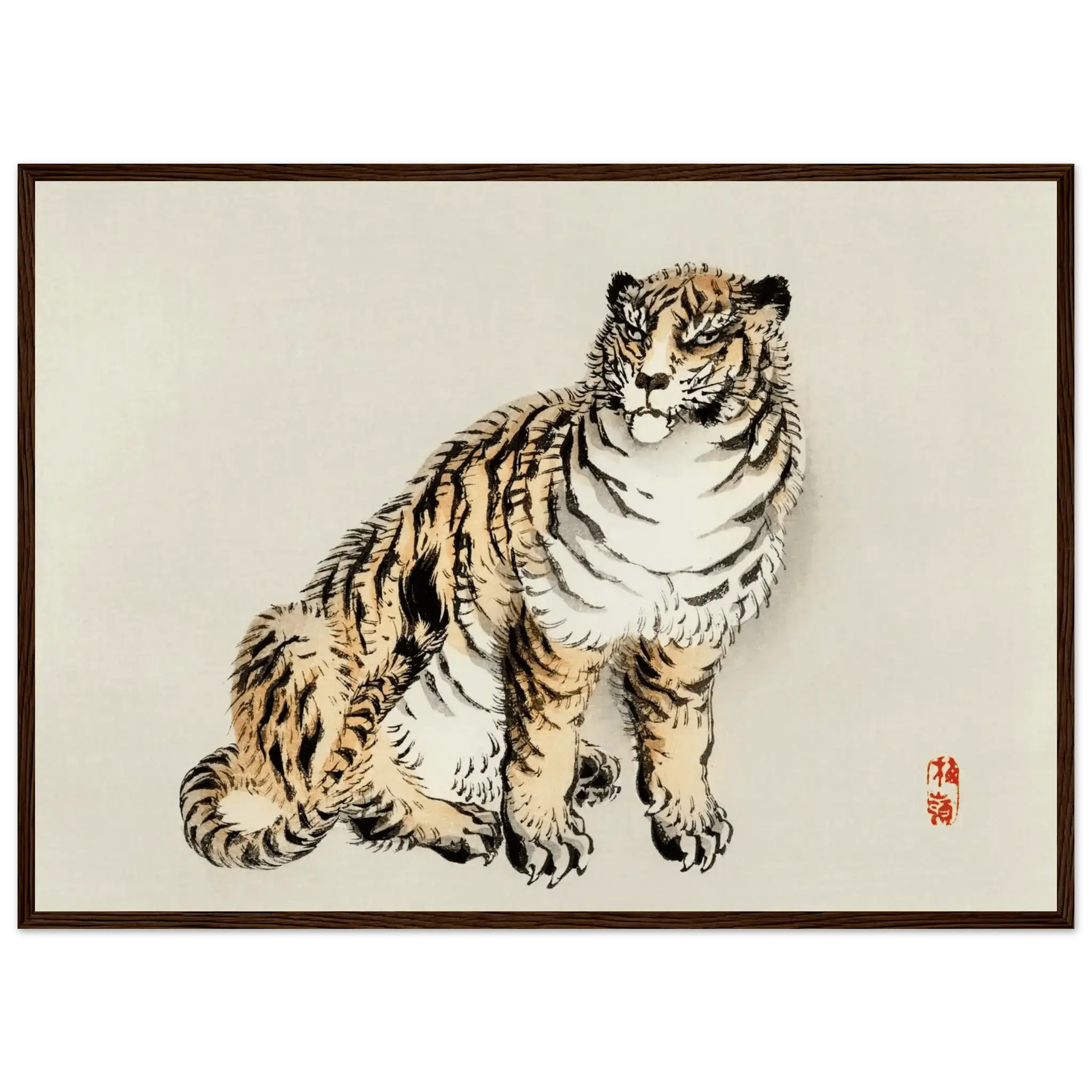 Der Tiger - Gerahmte Eleganz - HINORI