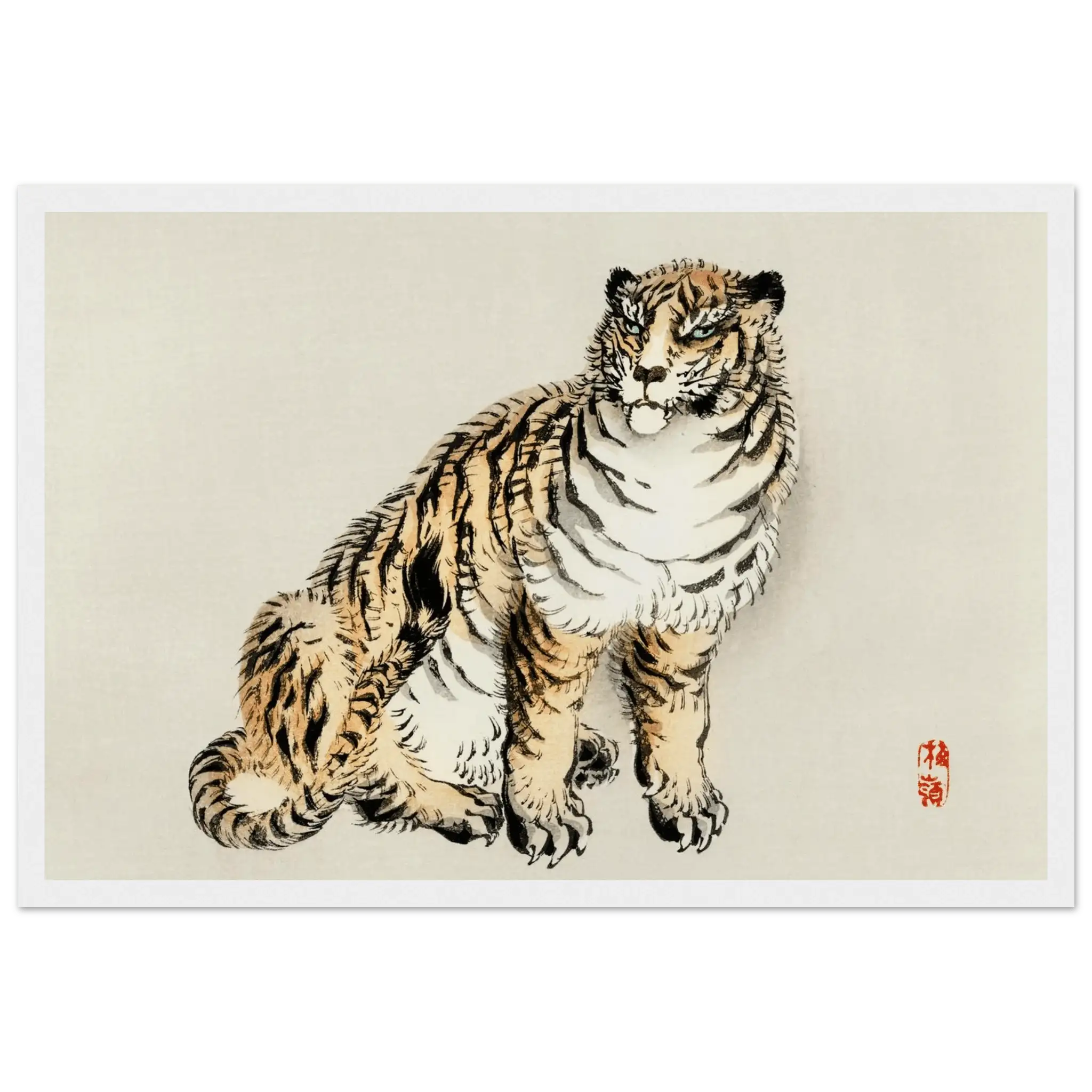 Der Tiger - Gerahmte Eleganz - HINORI