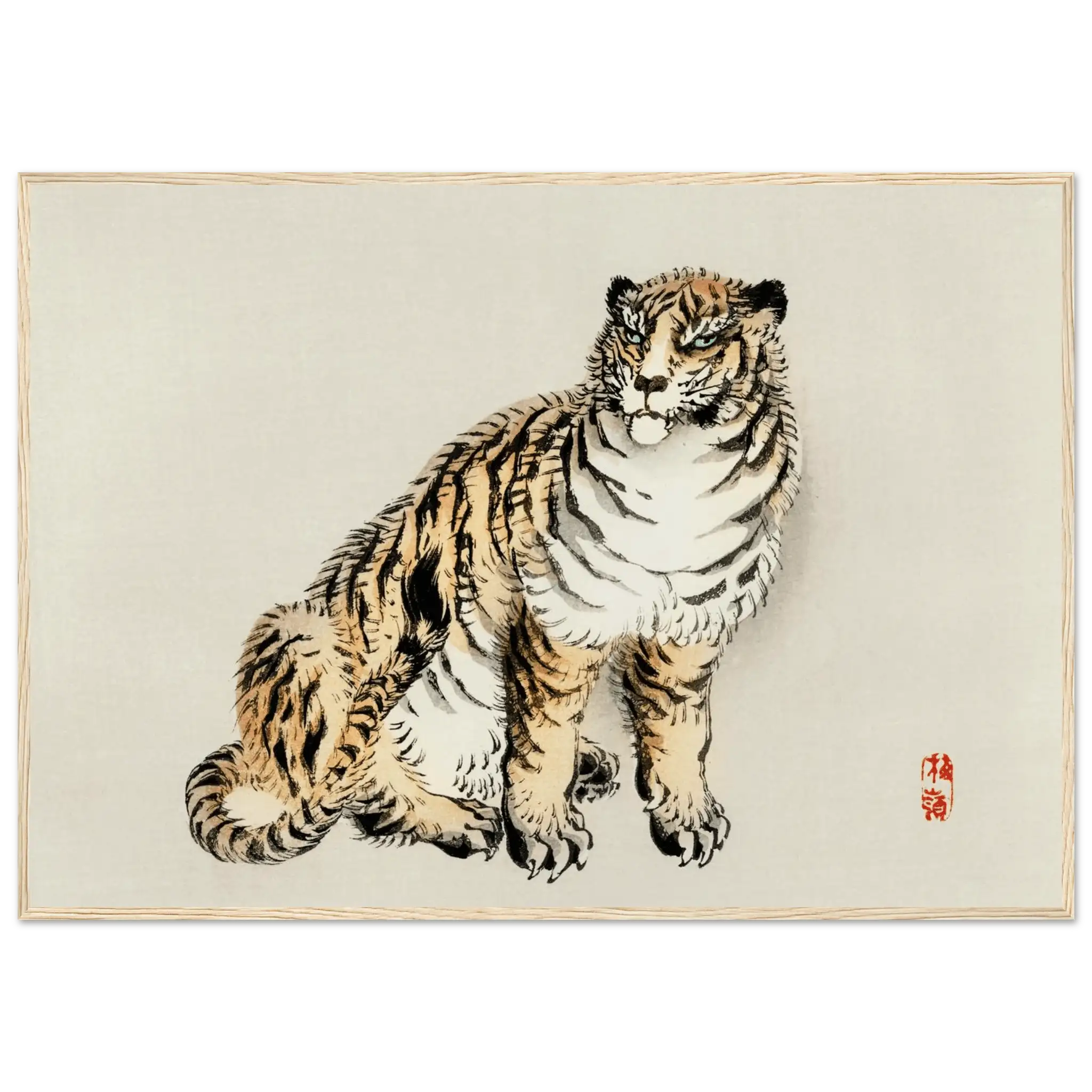 Der Tiger - Gerahmte Eleganz - HINORI
