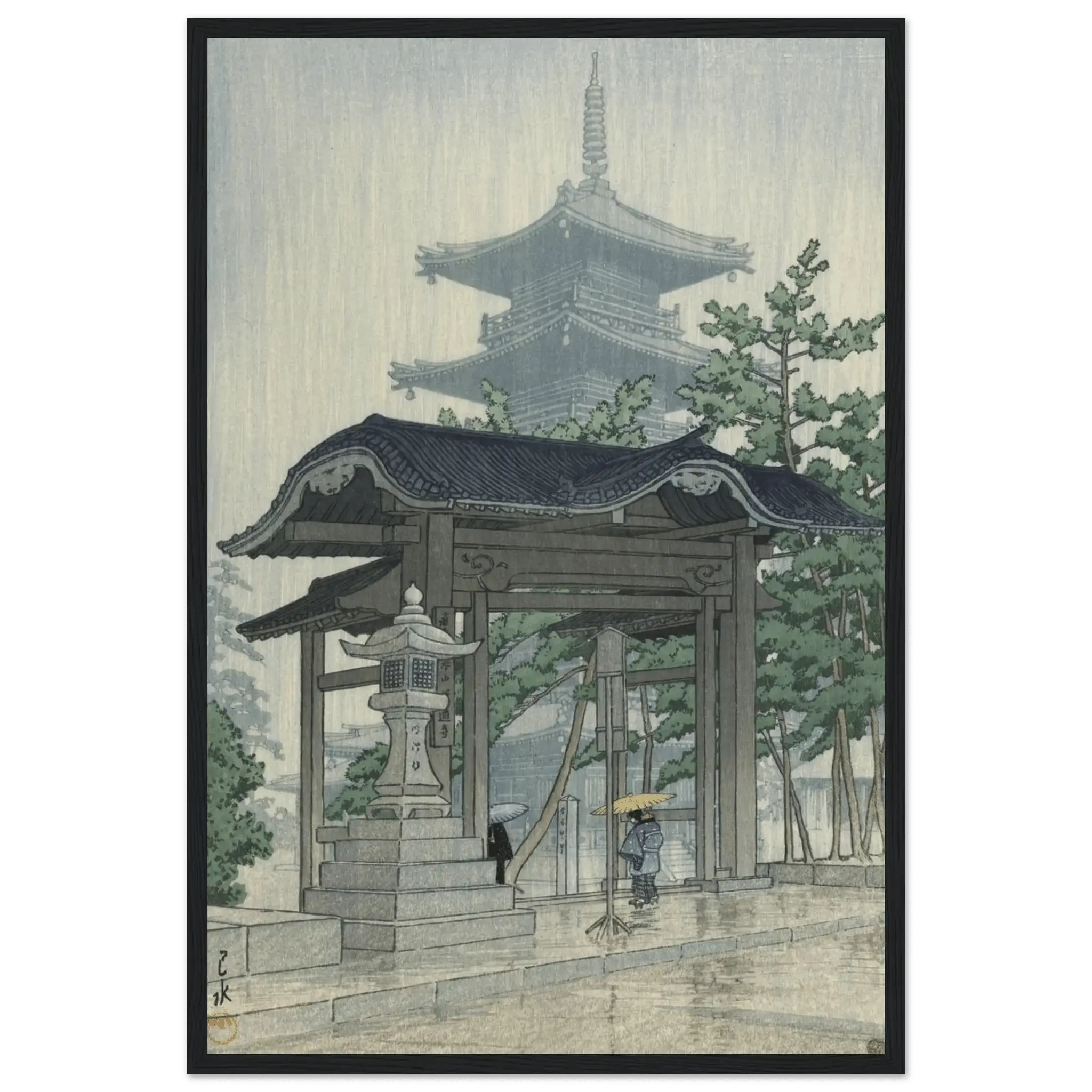 Der Zensetsu - Tempel in Sanshū - Gerahmte Eleganz - HINORI