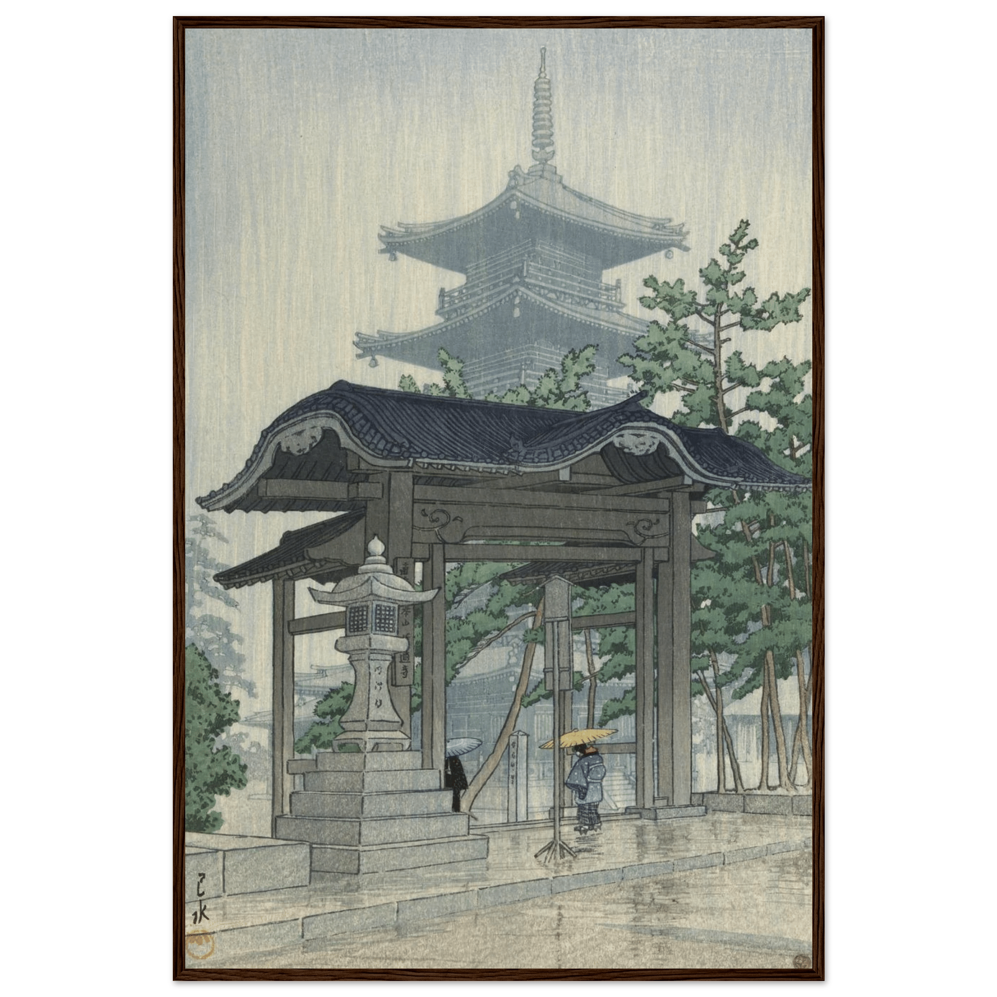 Der Zensetsu - Tempel in Sanshū - Gerahmte Eleganz - HINORI