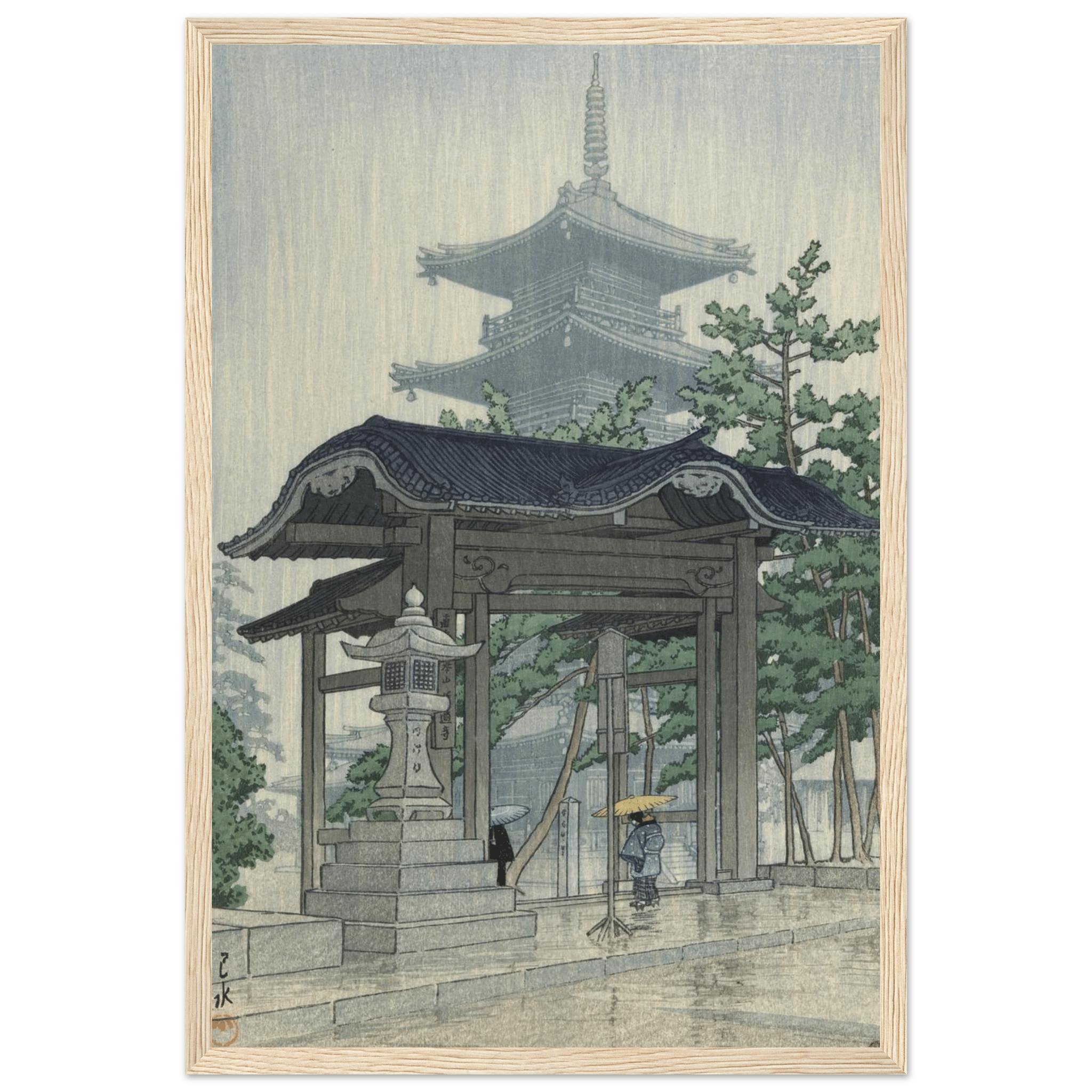 Der Zensetsu - Tempel in Sanshū - Gerahmte Eleganz - HINORI