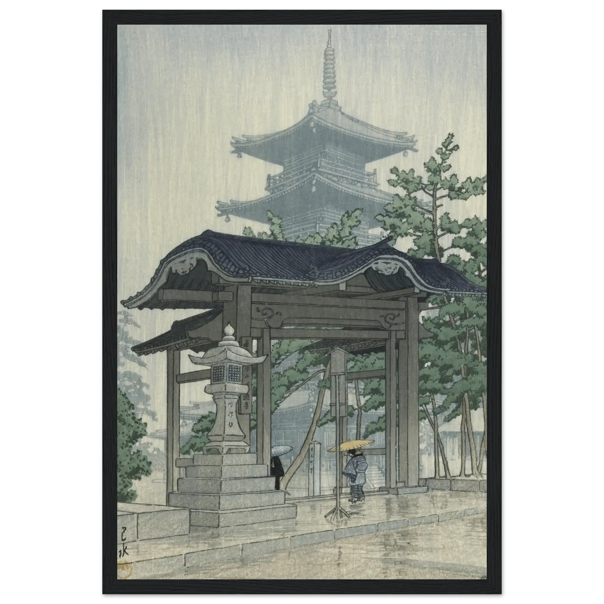 Der Zensetsu - Tempel in Sanshū - Gerahmte Eleganz - HINORI