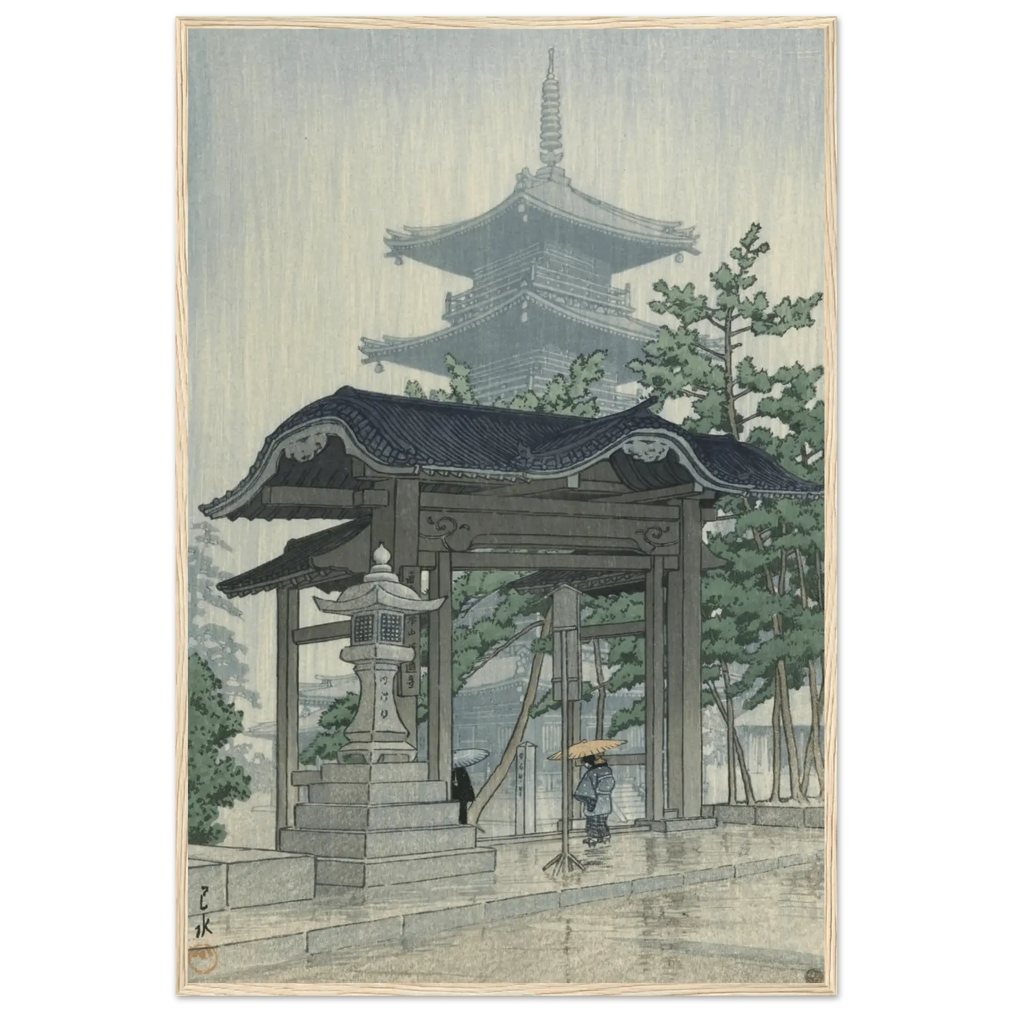 Der Zensetsu - Tempel in Sanshū - Gerahmte Eleganz - HINORI