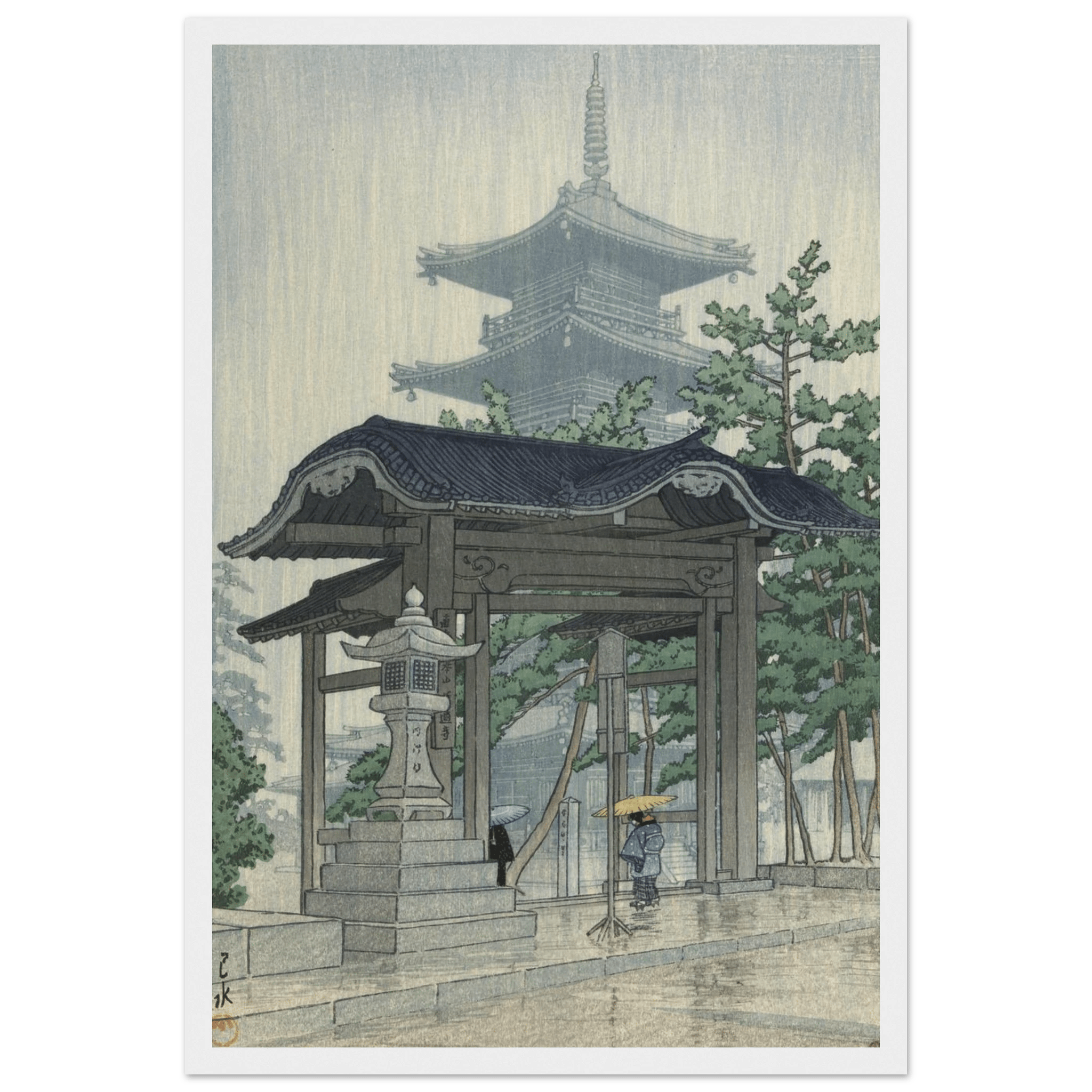 Der Zensetsu - Tempel in Sanshū - Gerahmte Eleganz - HINORI