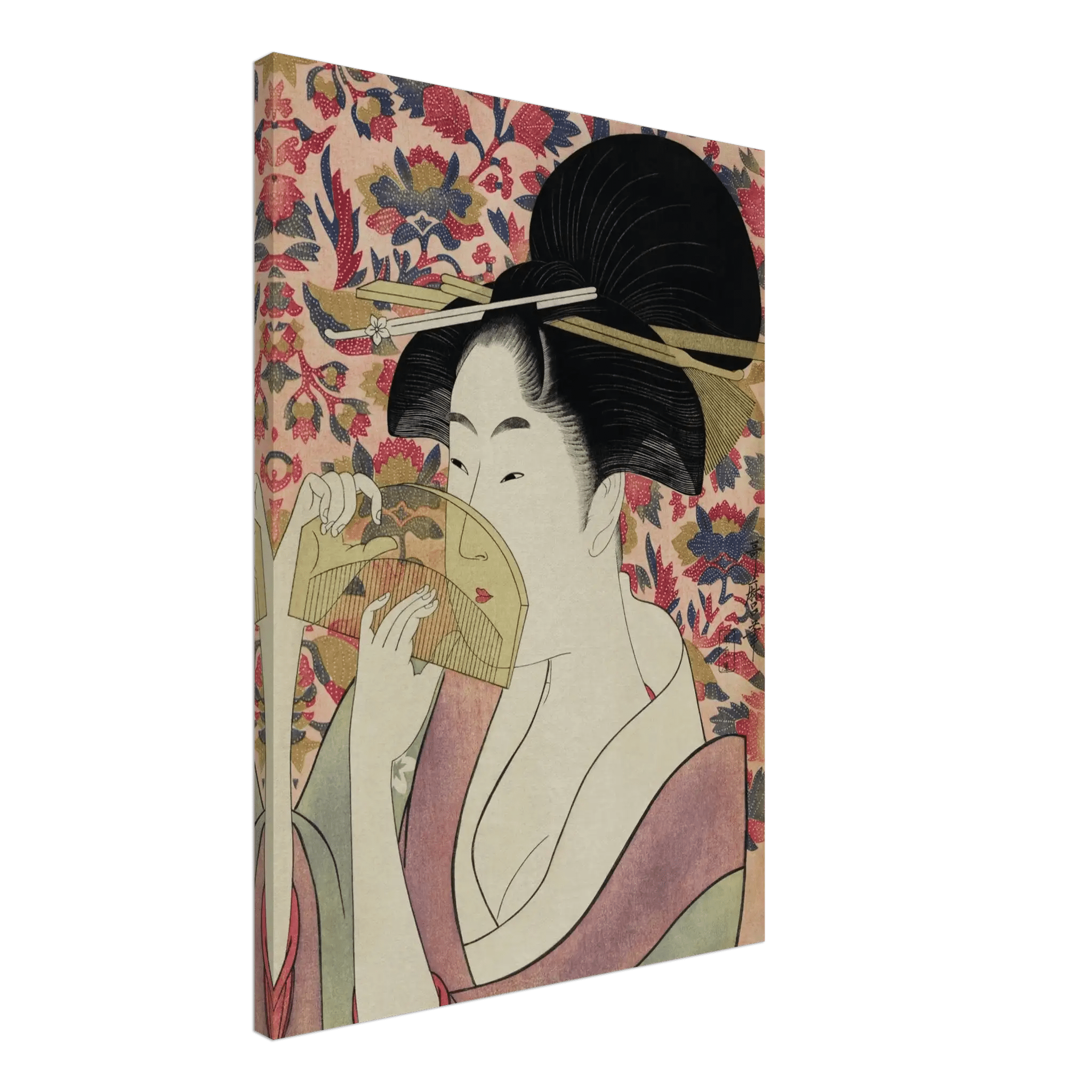 Die Frau mit dem Kamm - Leinwand Edition - HINORI