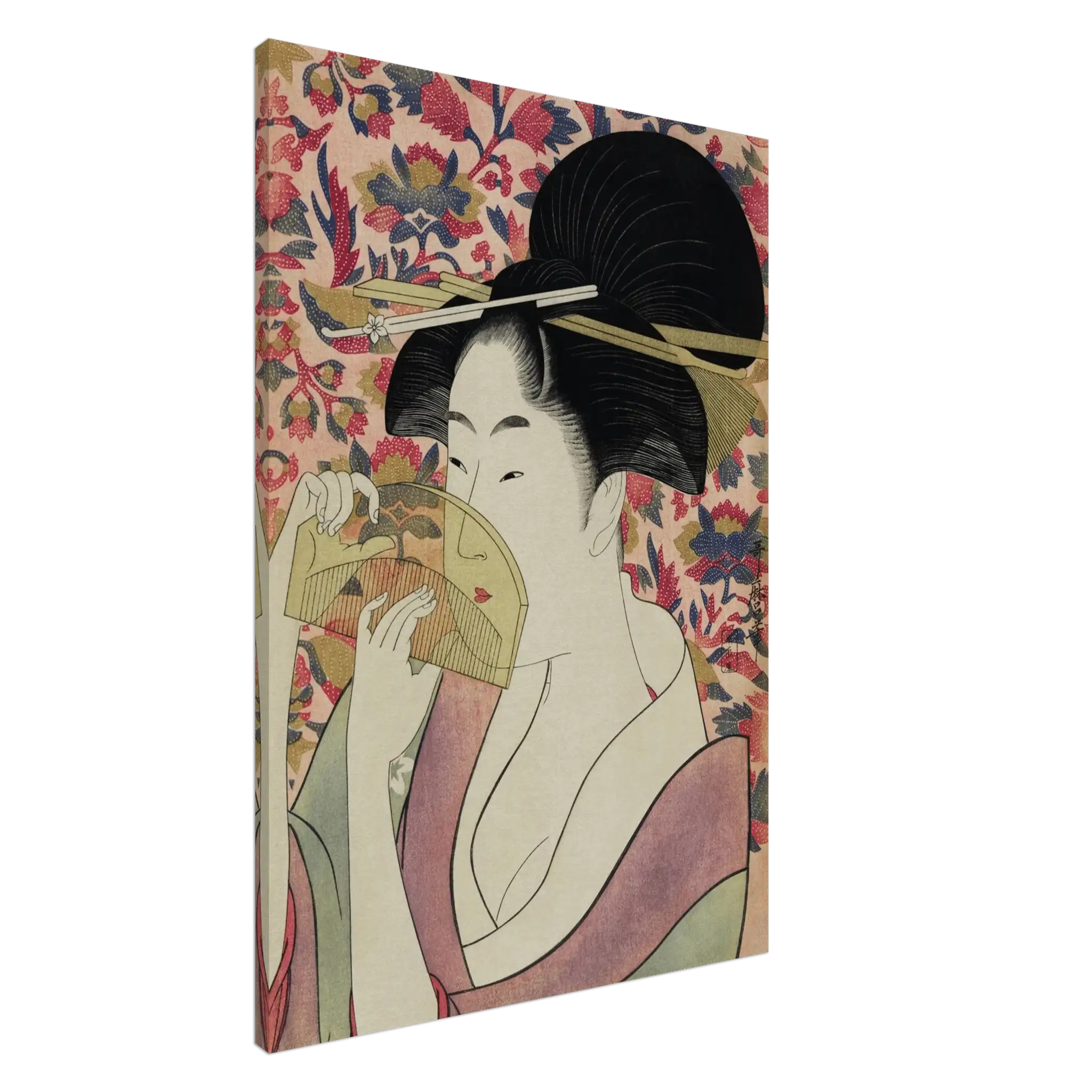 Die Frau mit dem Kamm - Leinwand Edition - HINORI