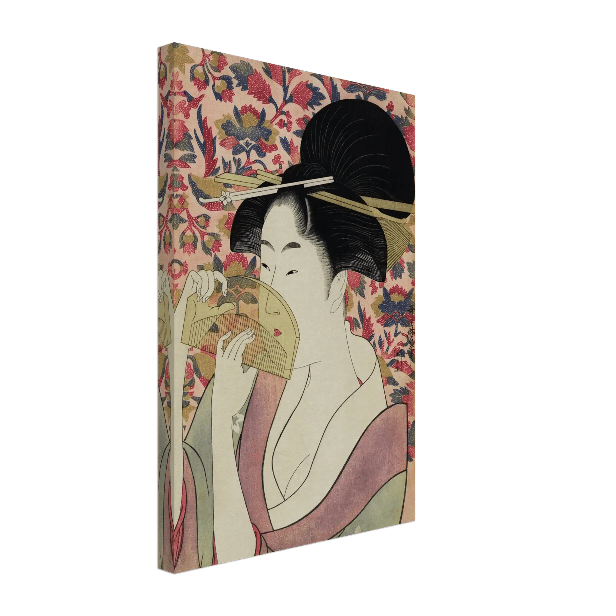 Die Frau mit dem Kamm - Leinwand Edition - HINORI