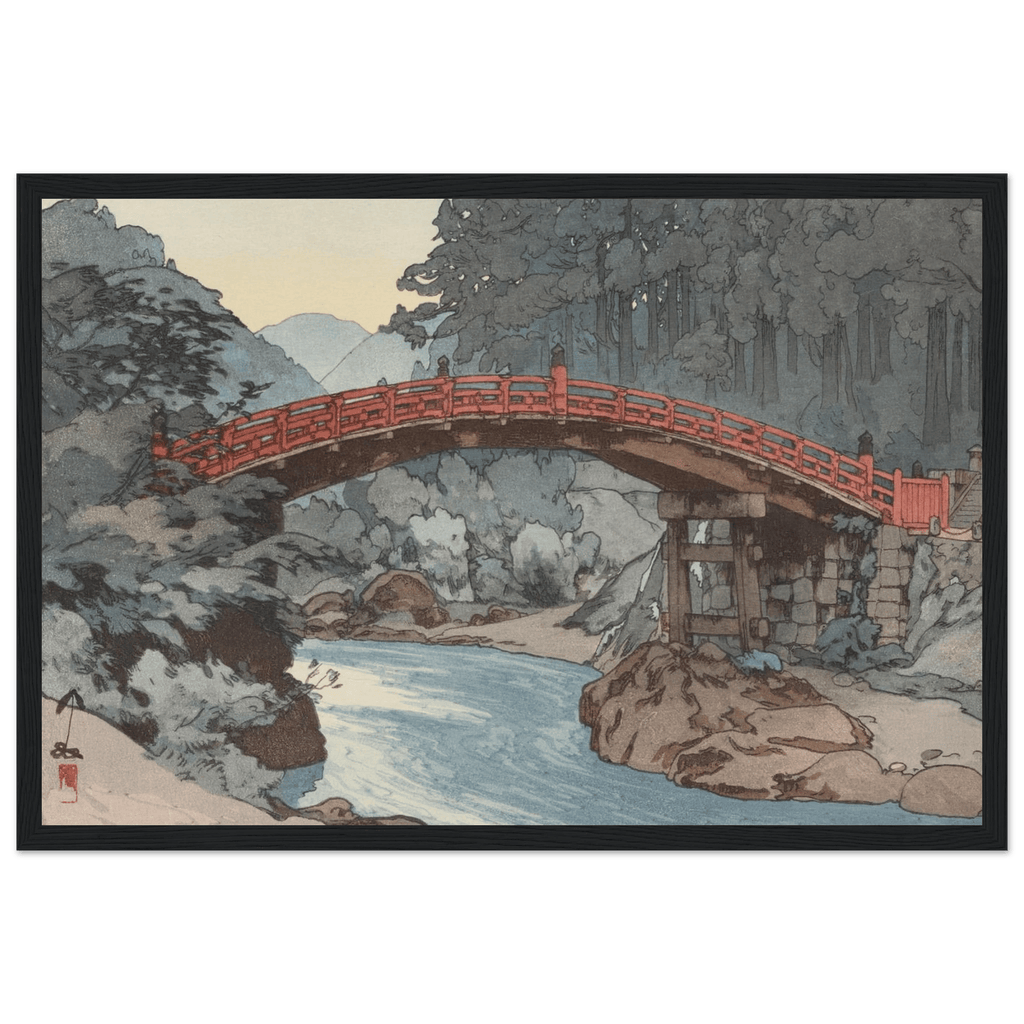 Die heilige Brücke - Gerahmte Eleganz - HINORI