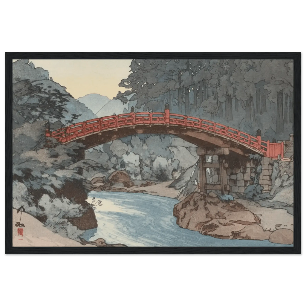 Die heilige Brücke - Gerahmte Eleganz - HINORI