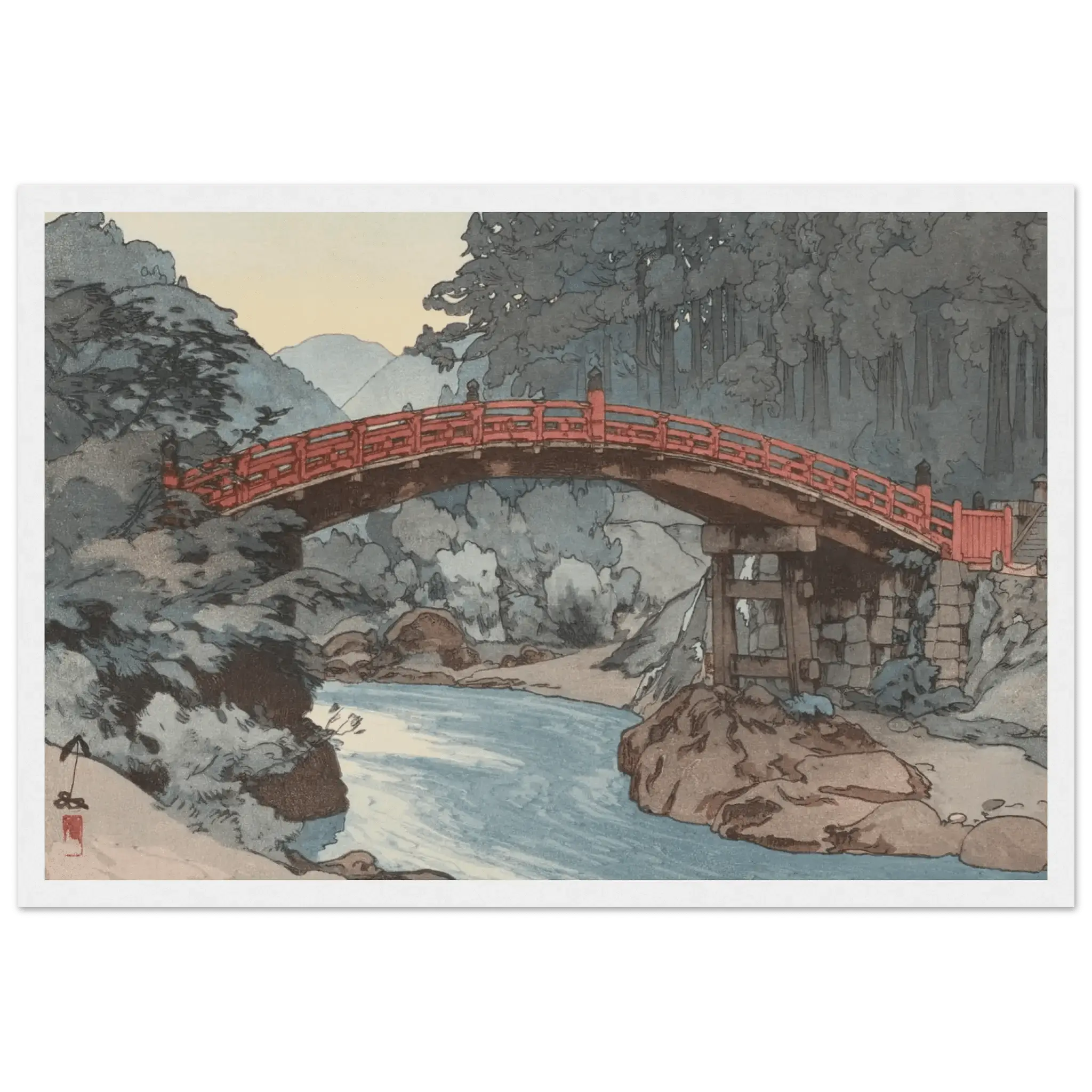 Die heilige Brücke - Gerahmte Eleganz - HINORI