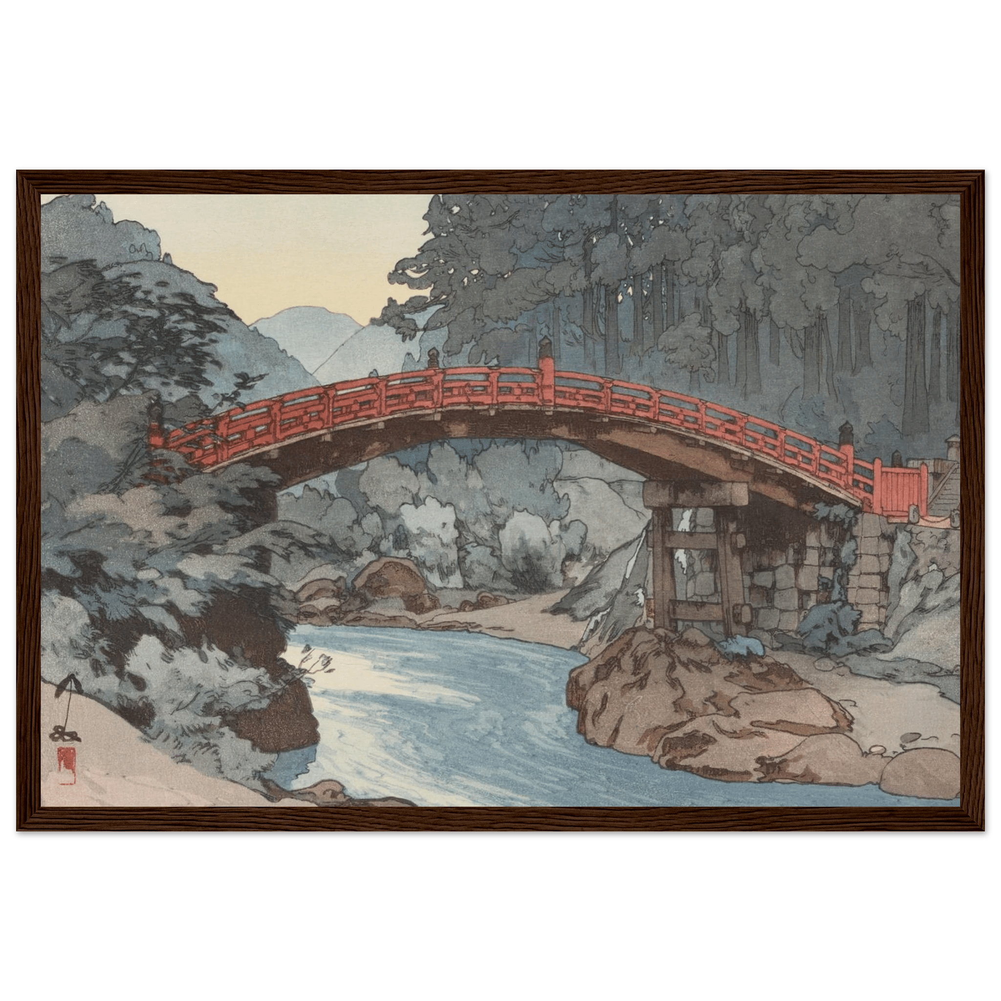 Die heilige Brücke - Gerahmte Eleganz - HINORI