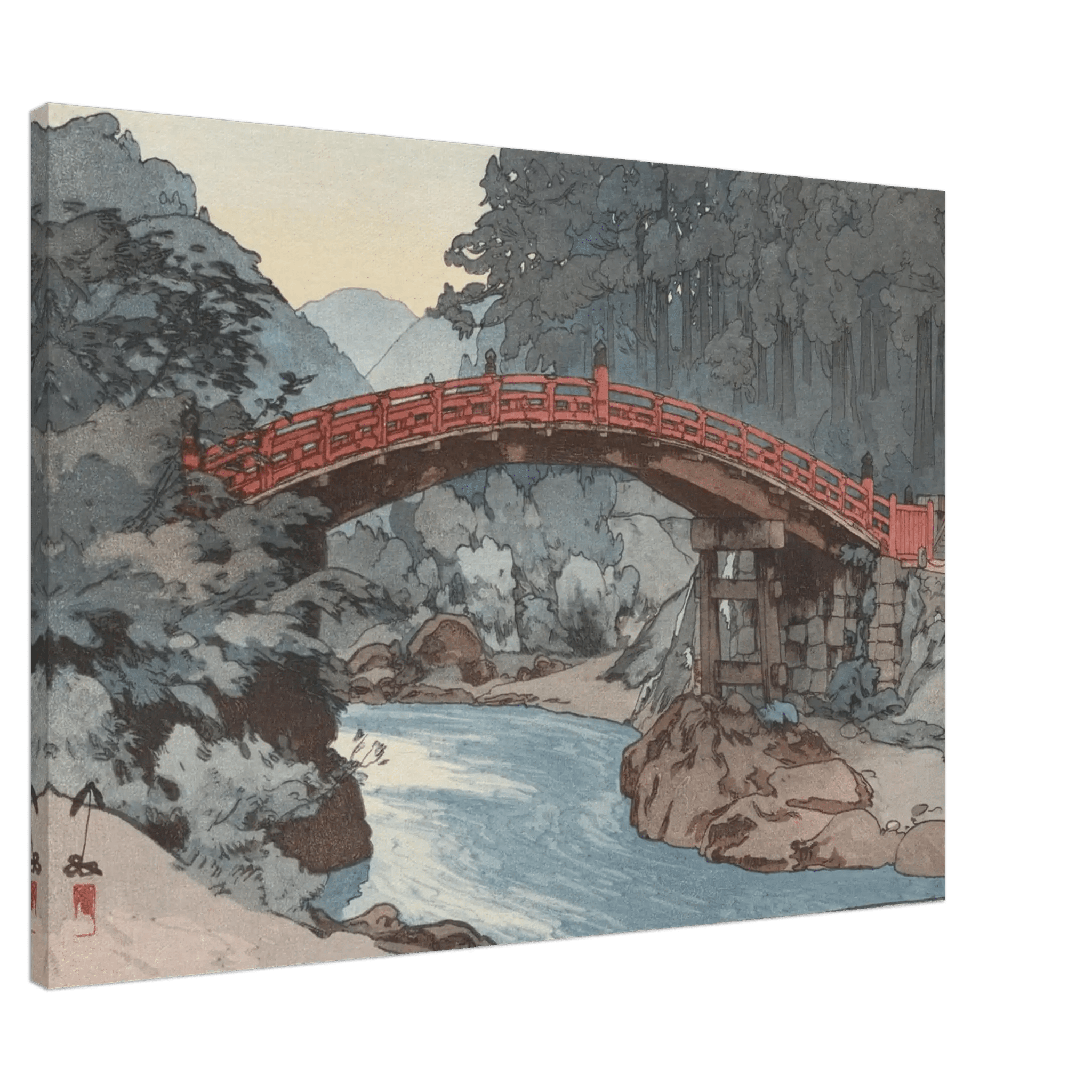 Die heilige Brücke - Leinwand Edition - HINORI