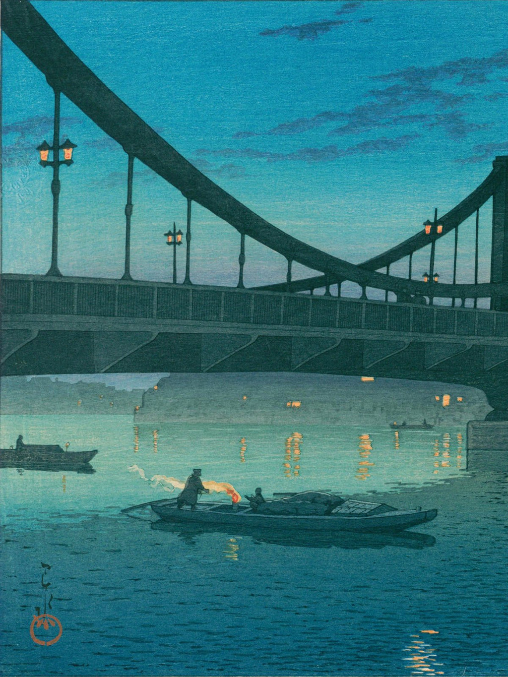 Die Kiyosu - Brücke - Gerahmte Eleganz - HINORI