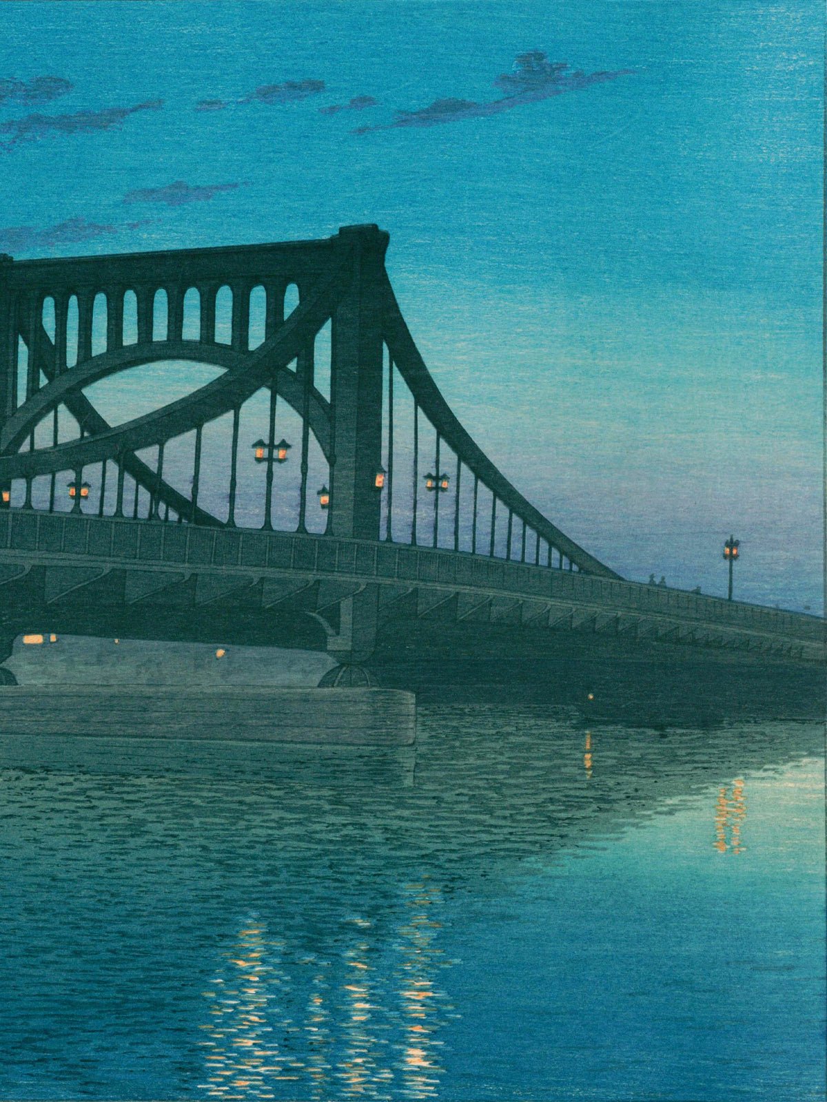 Die Kiyosu - Brücke - Gerahmte Eleganz - HINORI