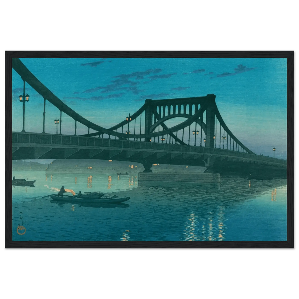Die Kiyosu - Brücke - Gerahmte Eleganz - HINORI