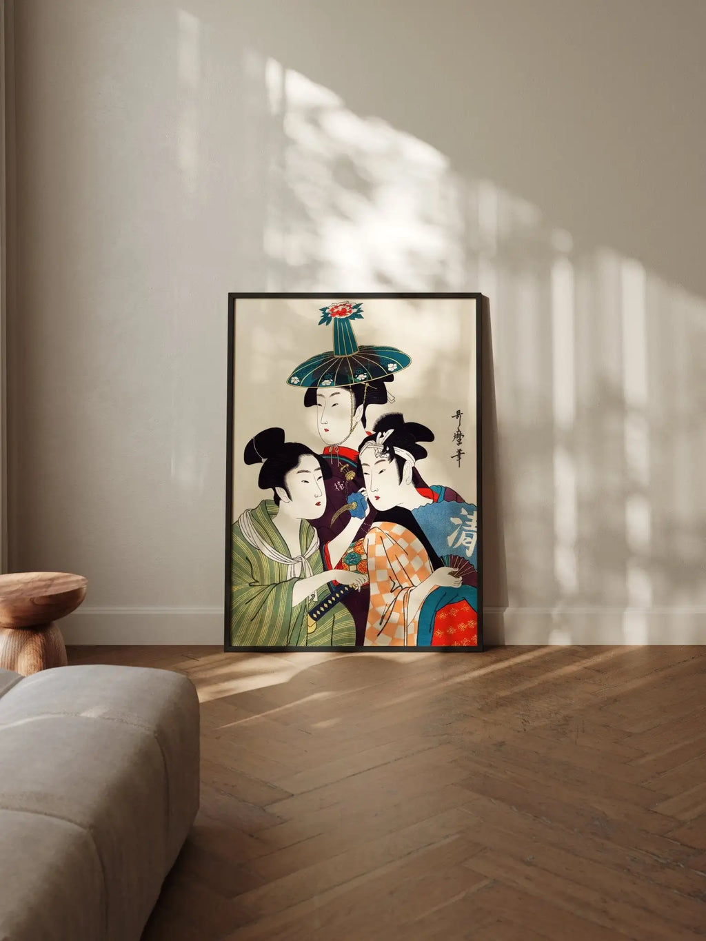 Drei junge Menschen - Gerahmte Eleganz - HINORI