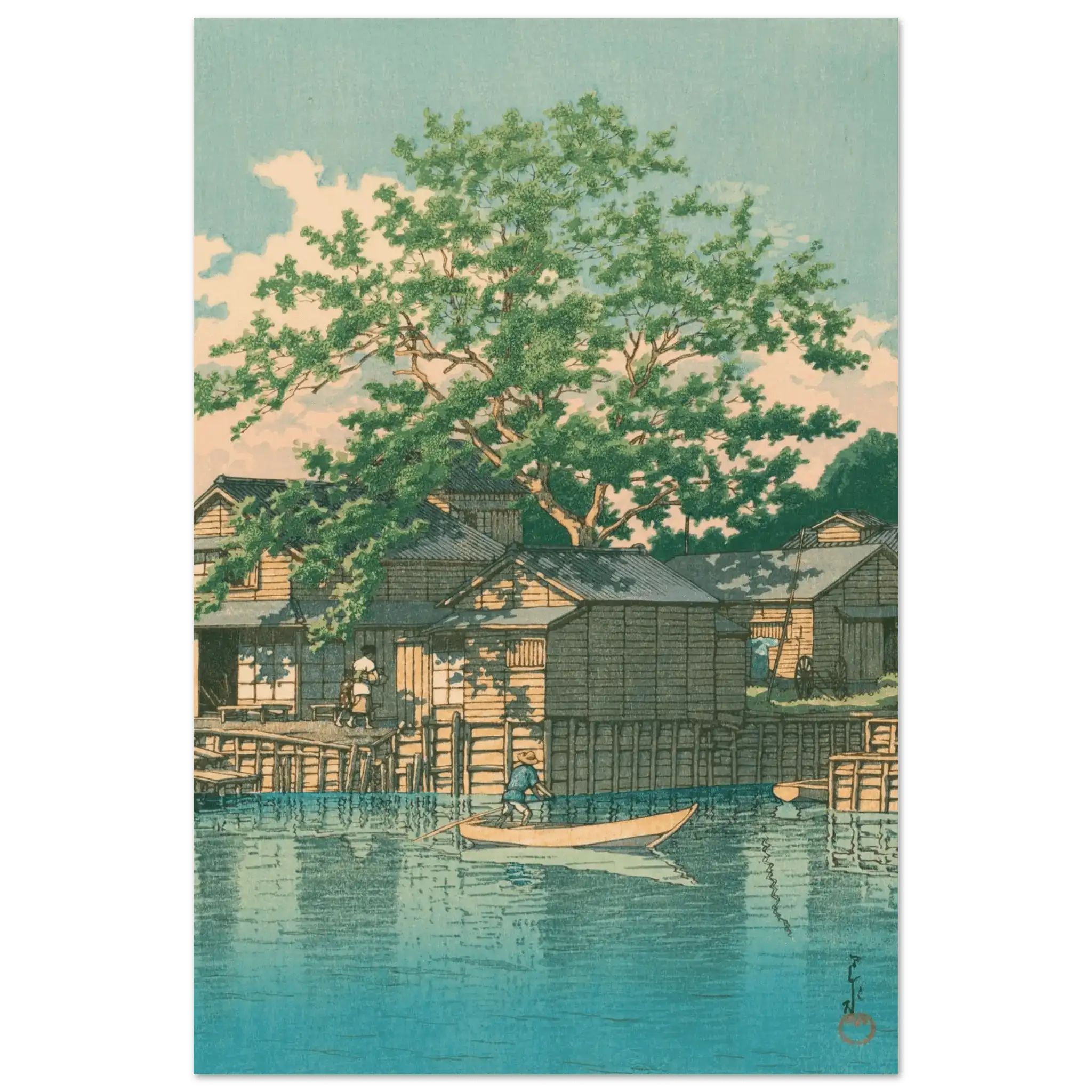 Fährstation Kuriwatashi in Funabori - Fine Art Prints - HINORI