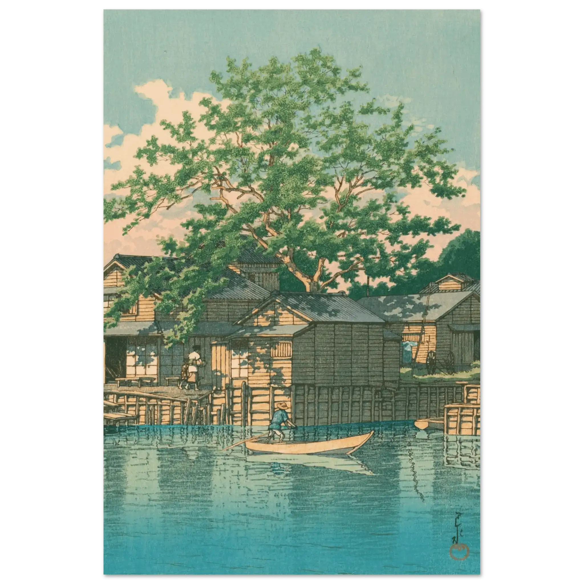 Fährstation Kuriwatashi in Funabori - Fine Art Prints - HINORI