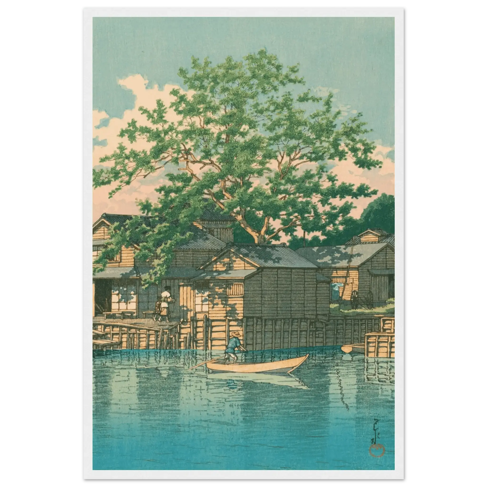 Fährstation Kuriwatashi in Funabori - Gerahmte Eleganz - HINORI