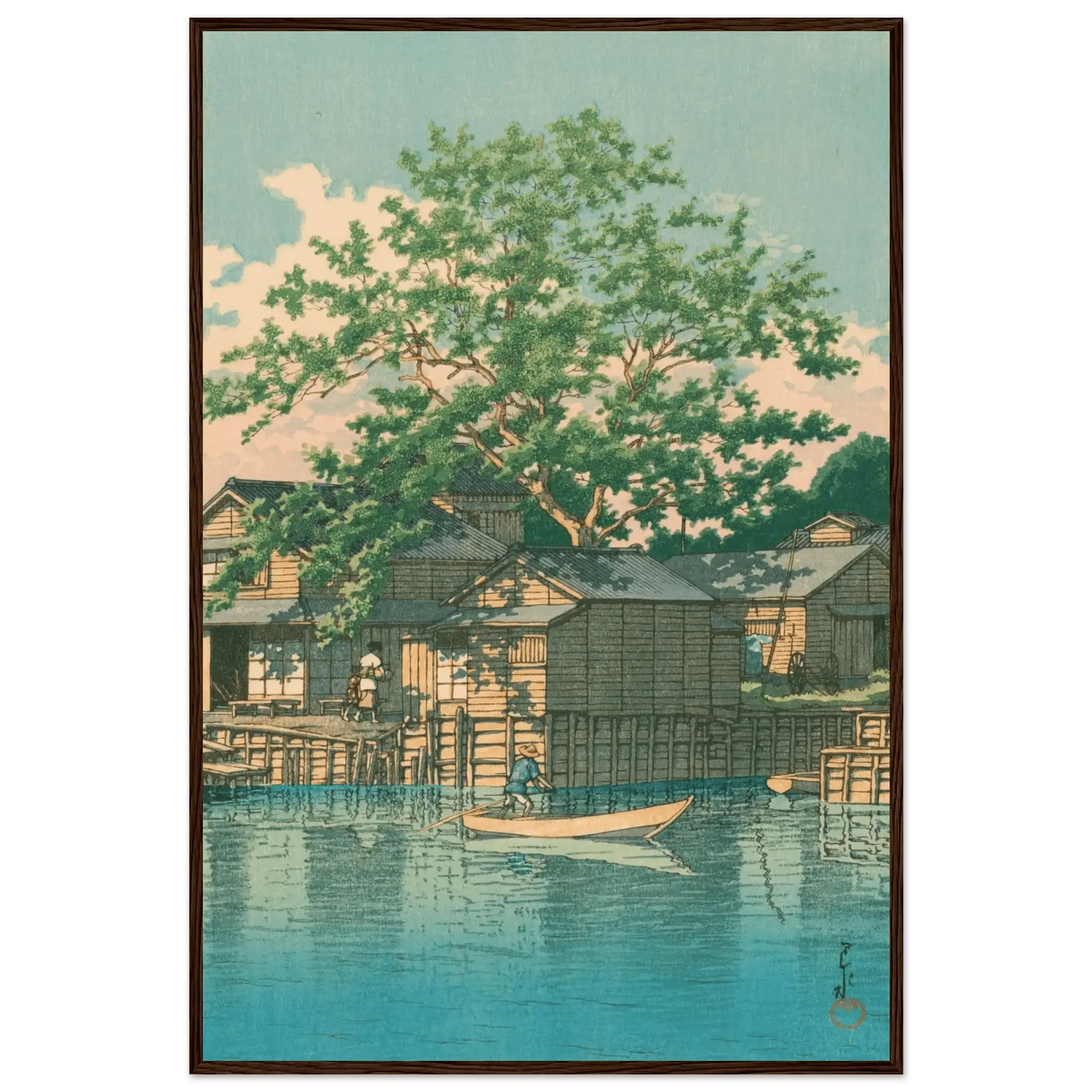 Fährstation Kuriwatashi in Funabori - Gerahmte Eleganz - HINORI