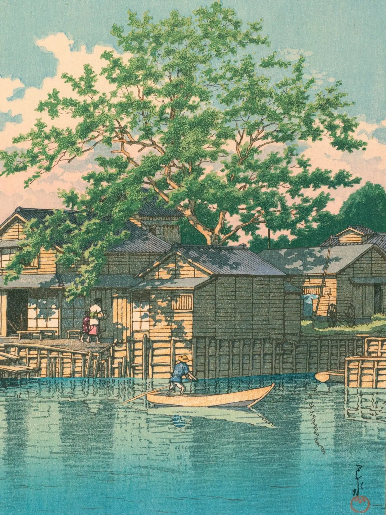 Fährstation Kuriwatashi in Funabori - Gerahmte Eleganz - HINORI