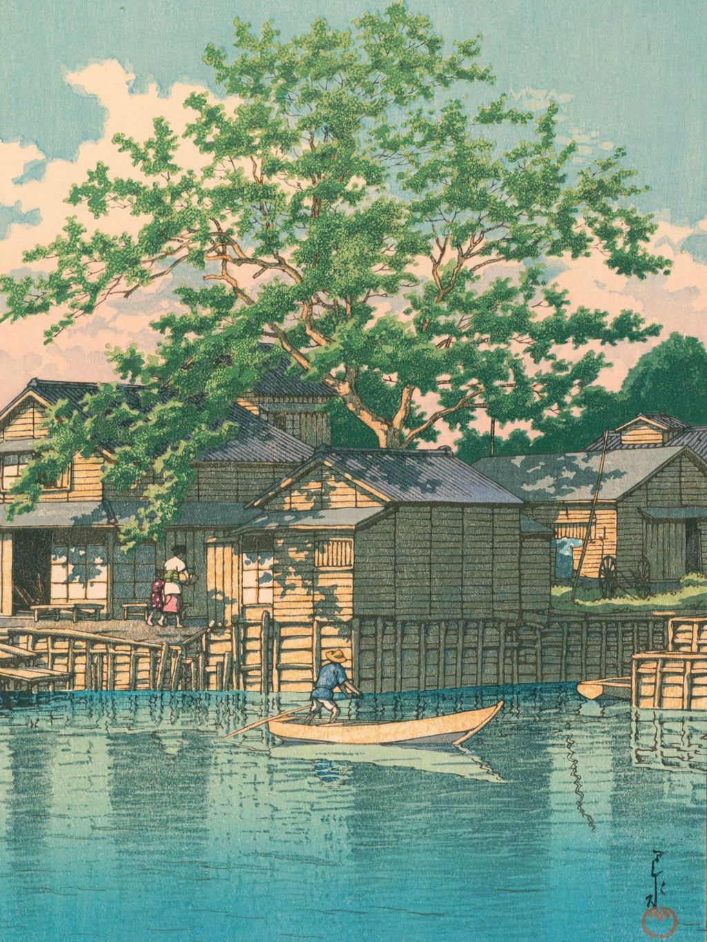 Fährstation Kuriwatashi in Funabori - Gerahmte Eleganz - HINORI