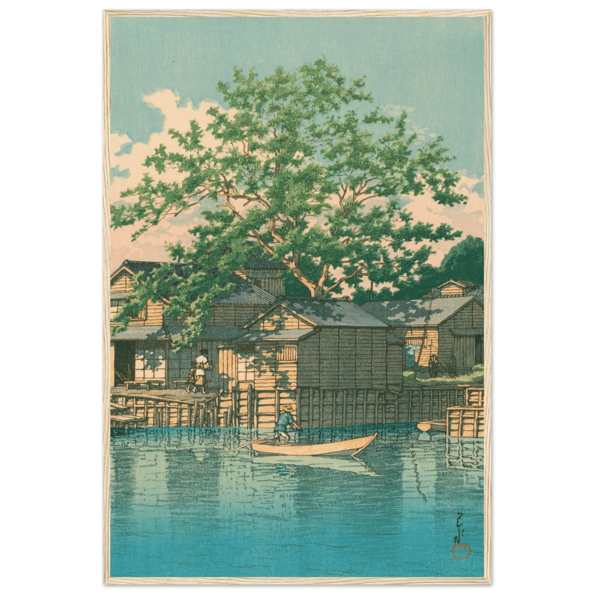 Fährstation Kuriwatashi in Funabori - Gerahmte Eleganz - HINORI