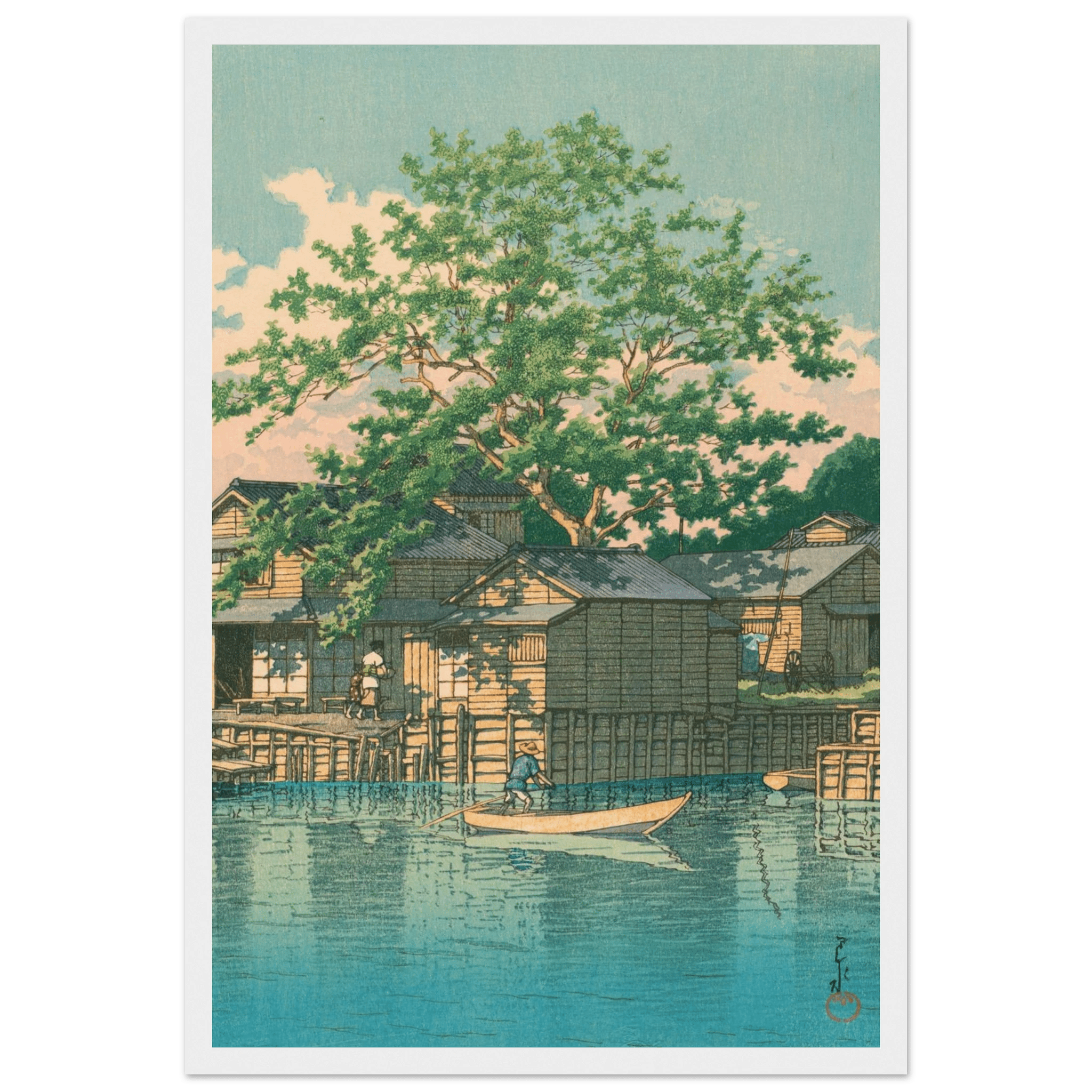 Fährstation Kuriwatashi in Funabori - Gerahmte Eleganz - HINORI