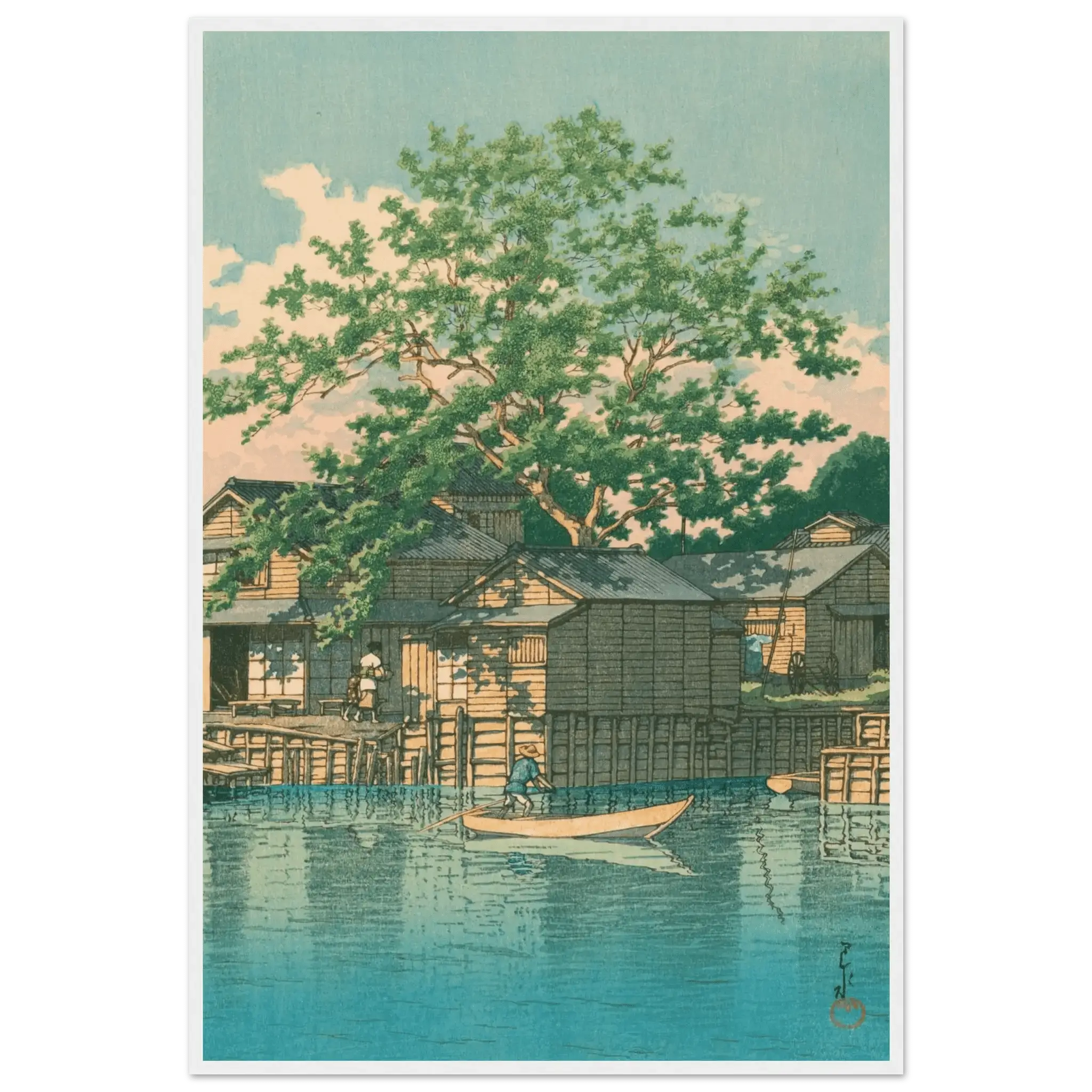 Fährstation Kuriwatashi in Funabori - Gerahmte Eleganz - HINORI