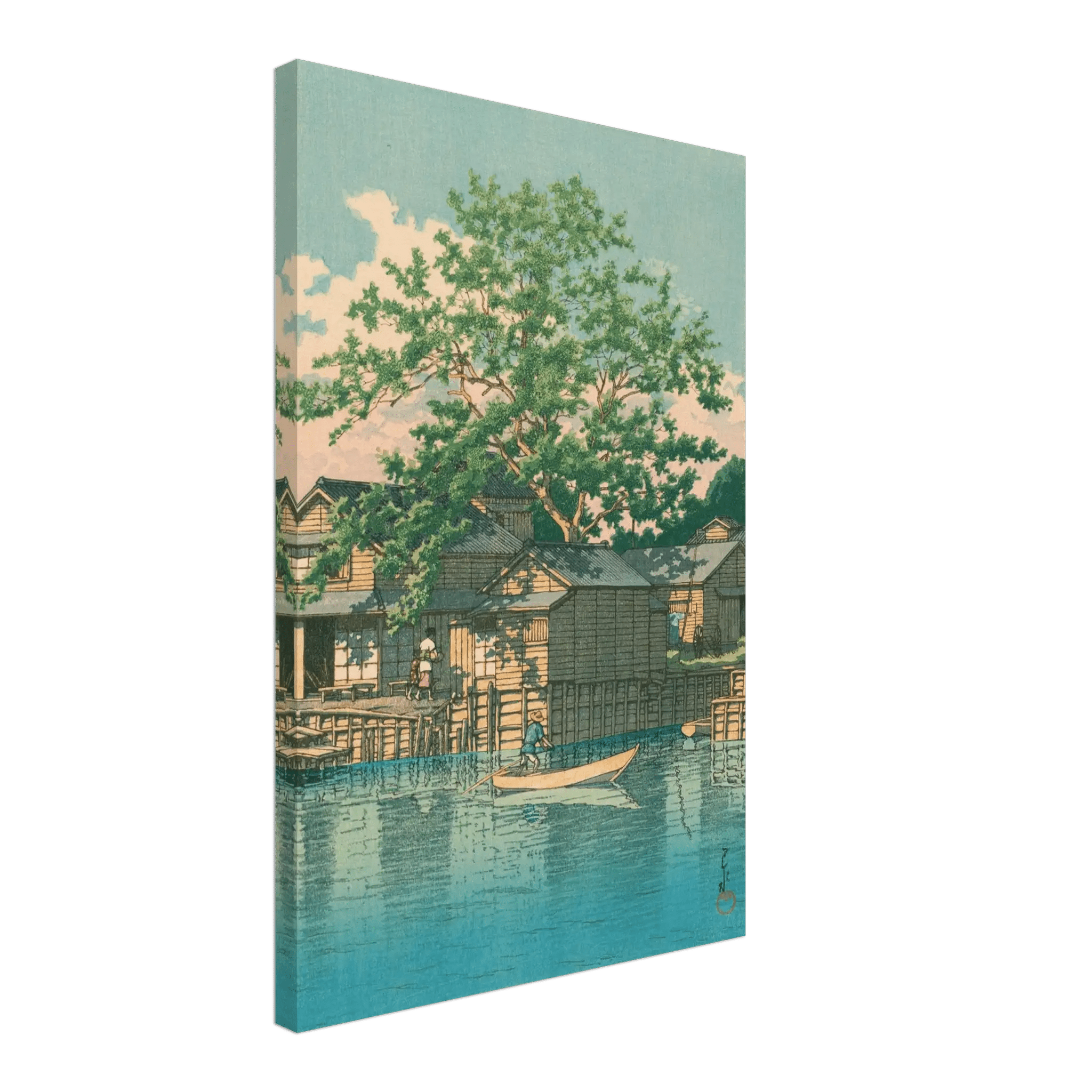 Fährstation Kuriwatashi in Funabori - Leinwand Edition - HINORI