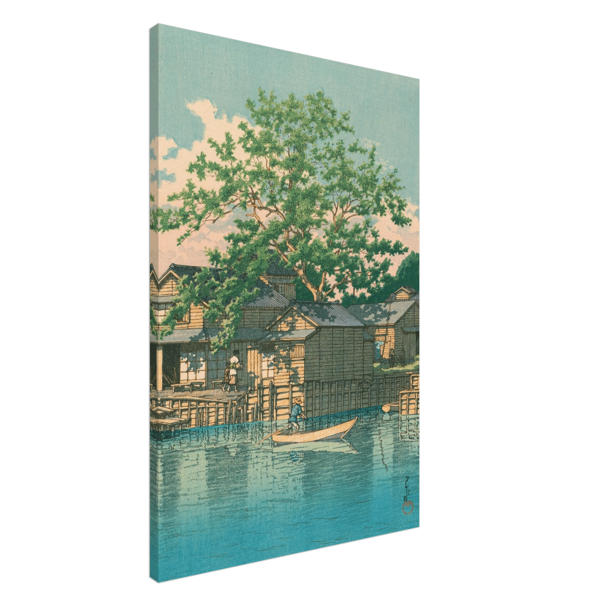 Fährstation Kuriwatashi in Funabori - Leinwand Edition - HINORI