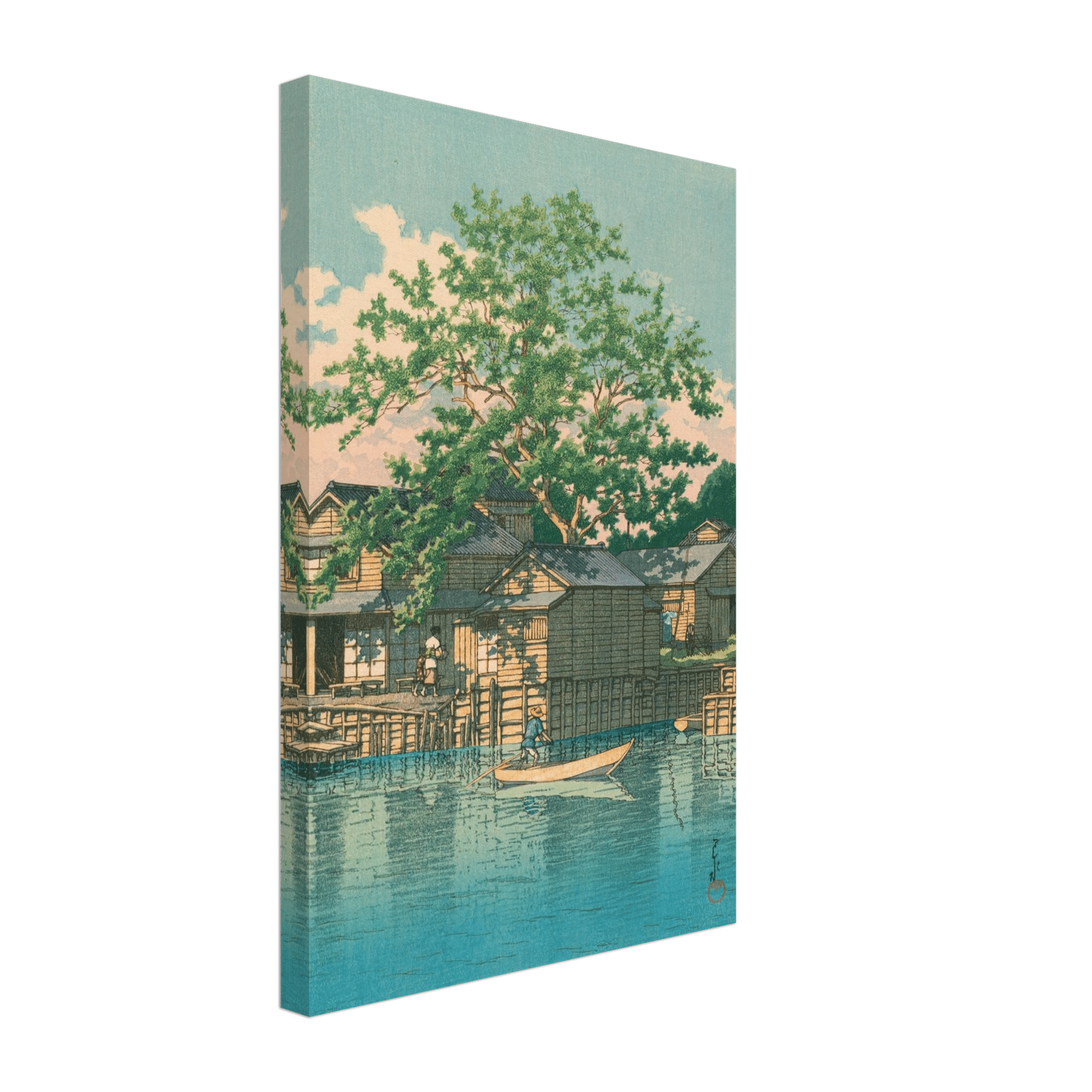 Fährstation Kuriwatashi in Funabori - Leinwand Edition - HINORI