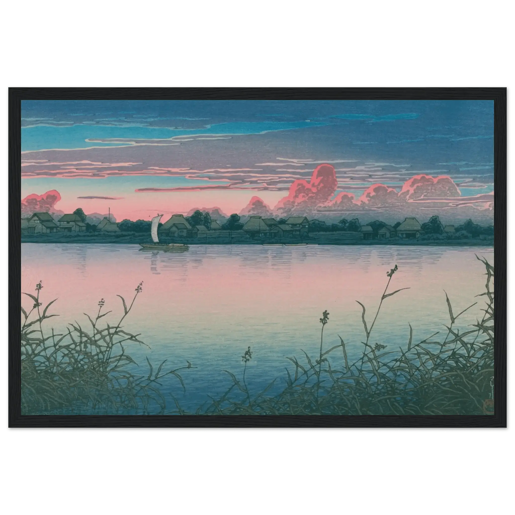 Früher Herbst in Urayasu - Gerahmte Eleganz - HINORI