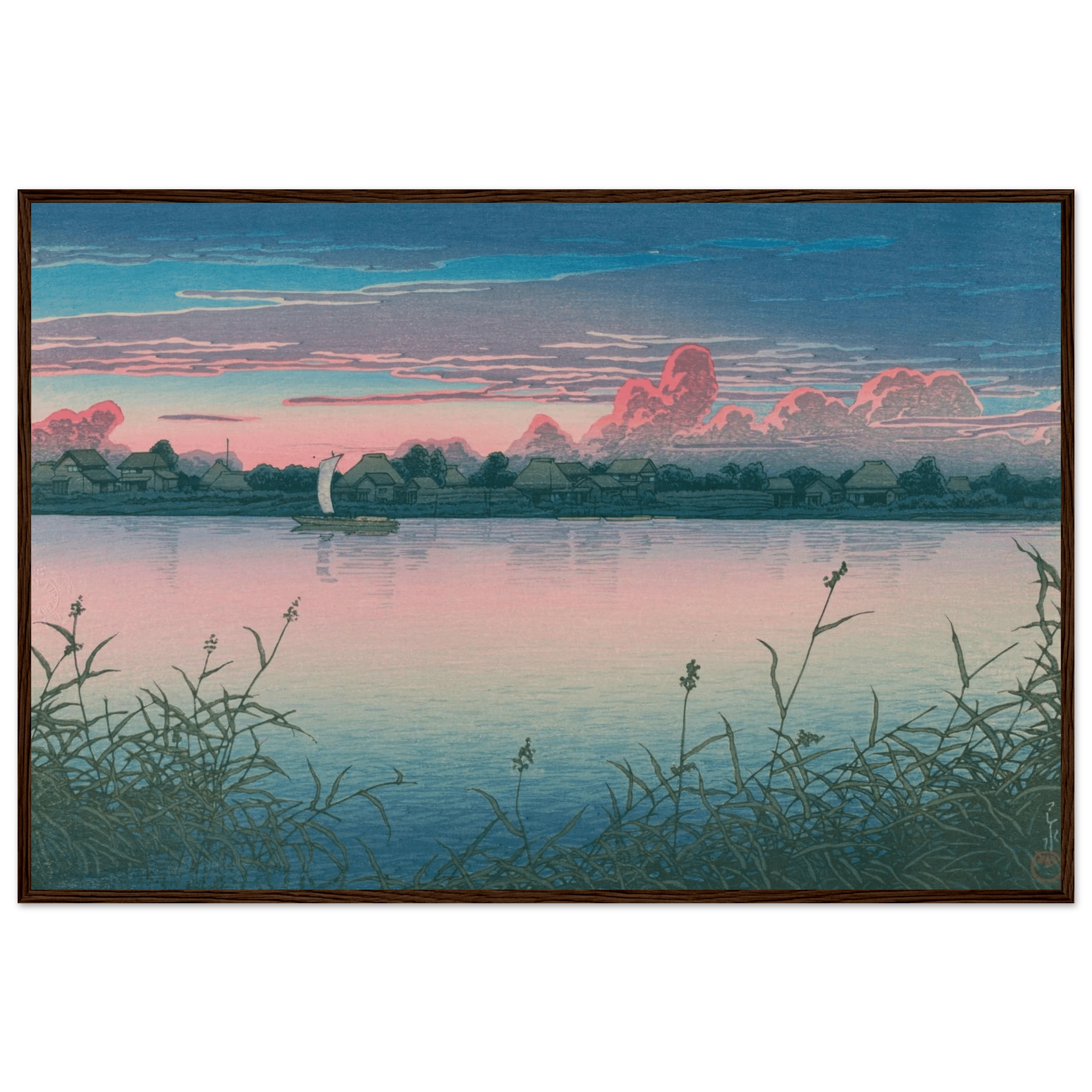 Früher Herbst in Urayasu - Gerahmte Eleganz - HINORI