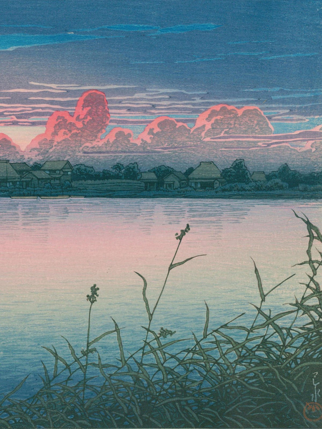 Früher Herbst in Urayasu - Gerahmte Eleganz - HINORI