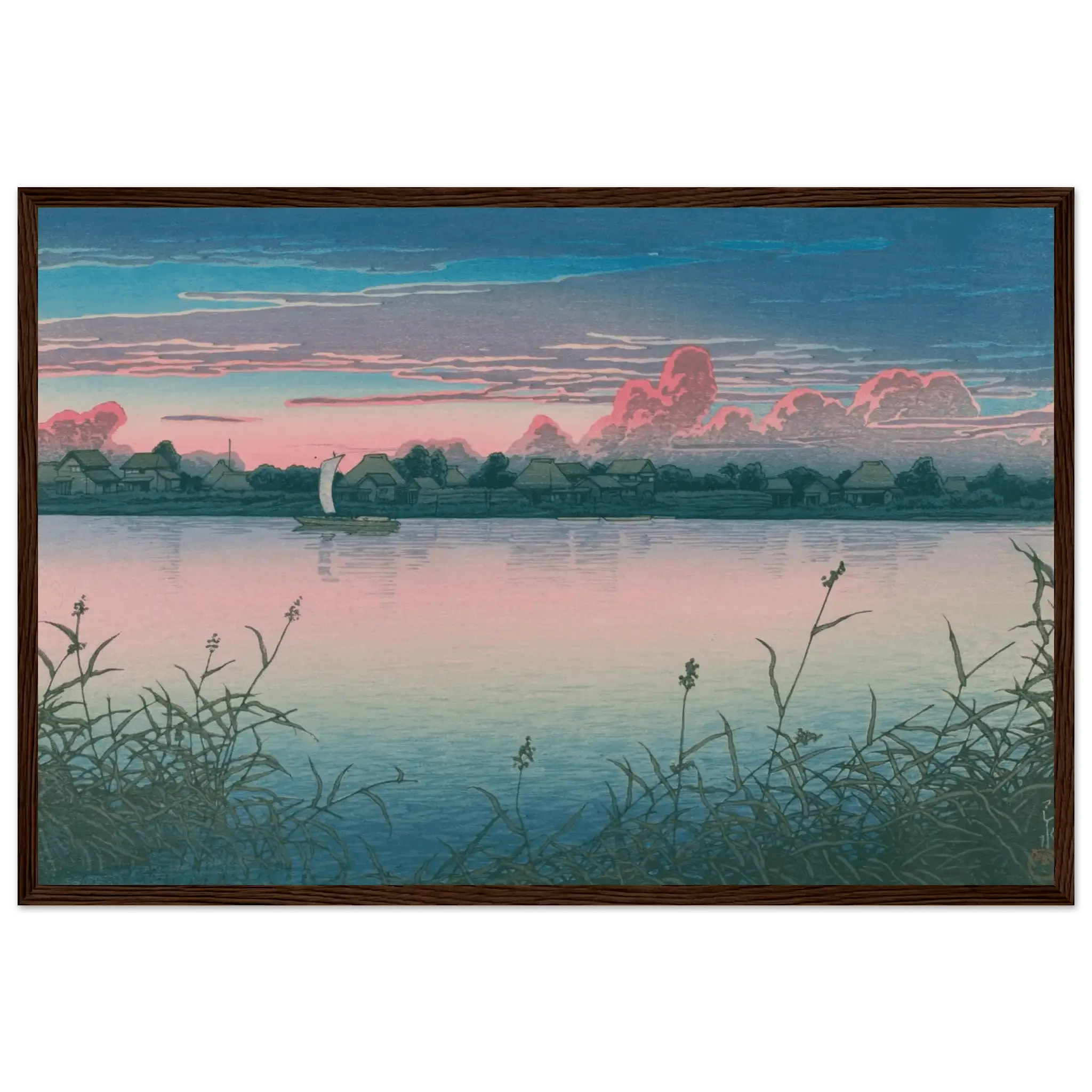 Früher Herbst in Urayasu - Gerahmte Eleganz - HINORI