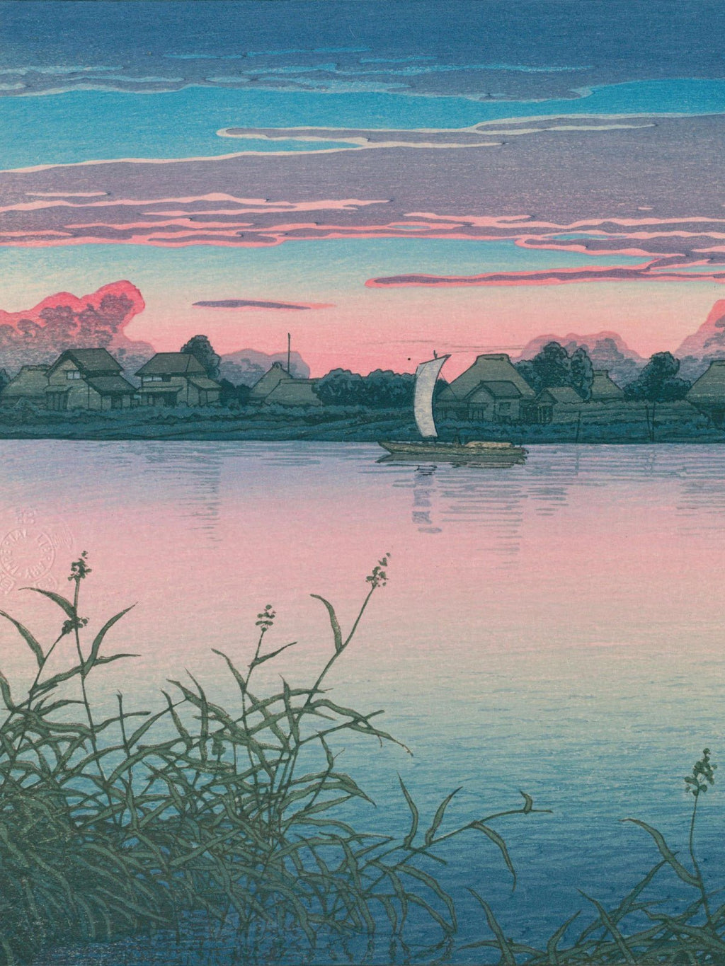 Früher Herbst in Urayasu - Gerahmte Eleganz - HINORI