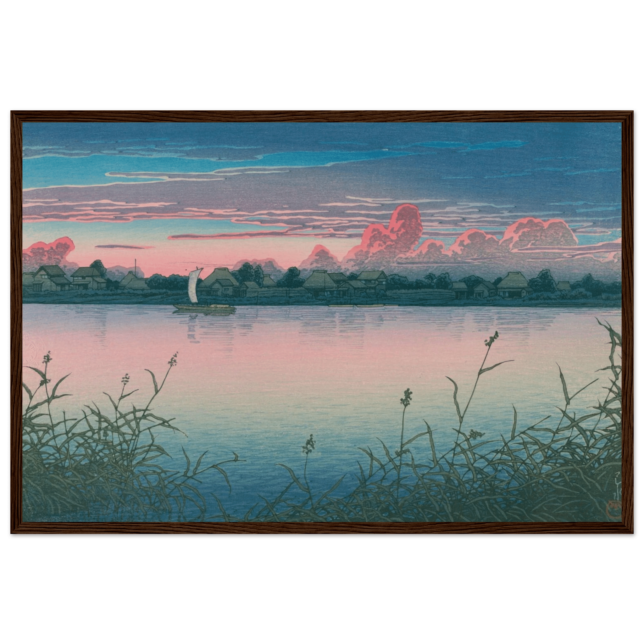 Früher Herbst in Urayasu - Gerahmte Eleganz - HINORI