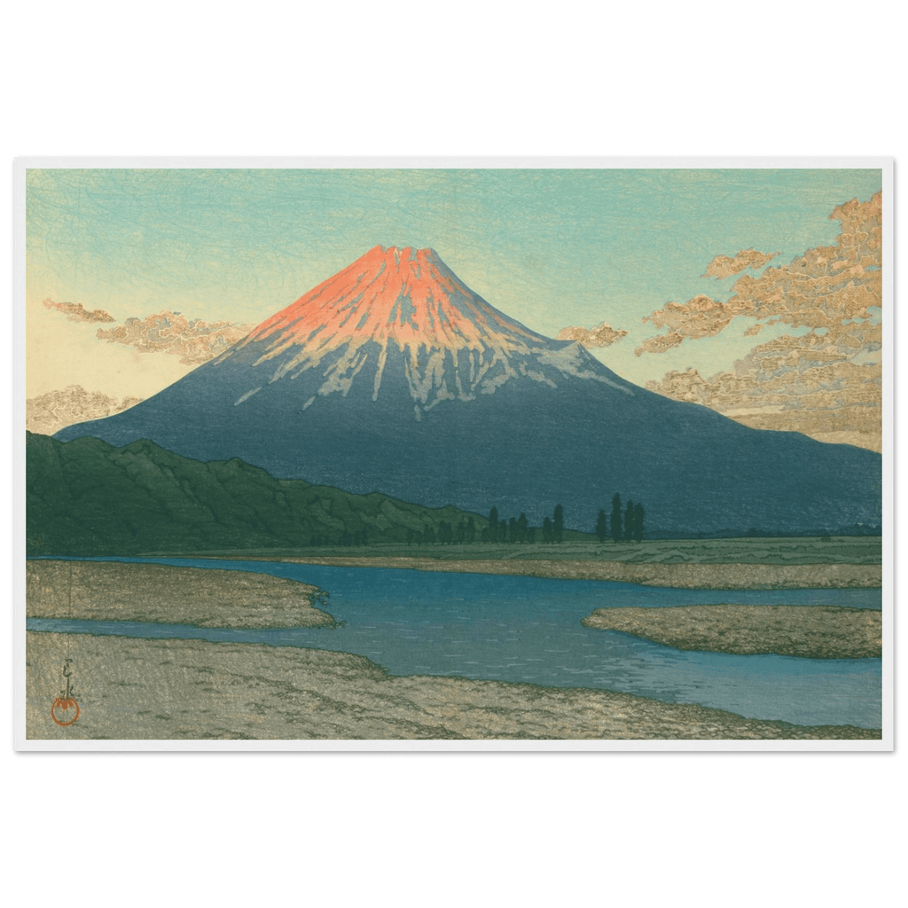 Fuji bei Sonnenaufgang - Gerahmte Eleganz - HINORI