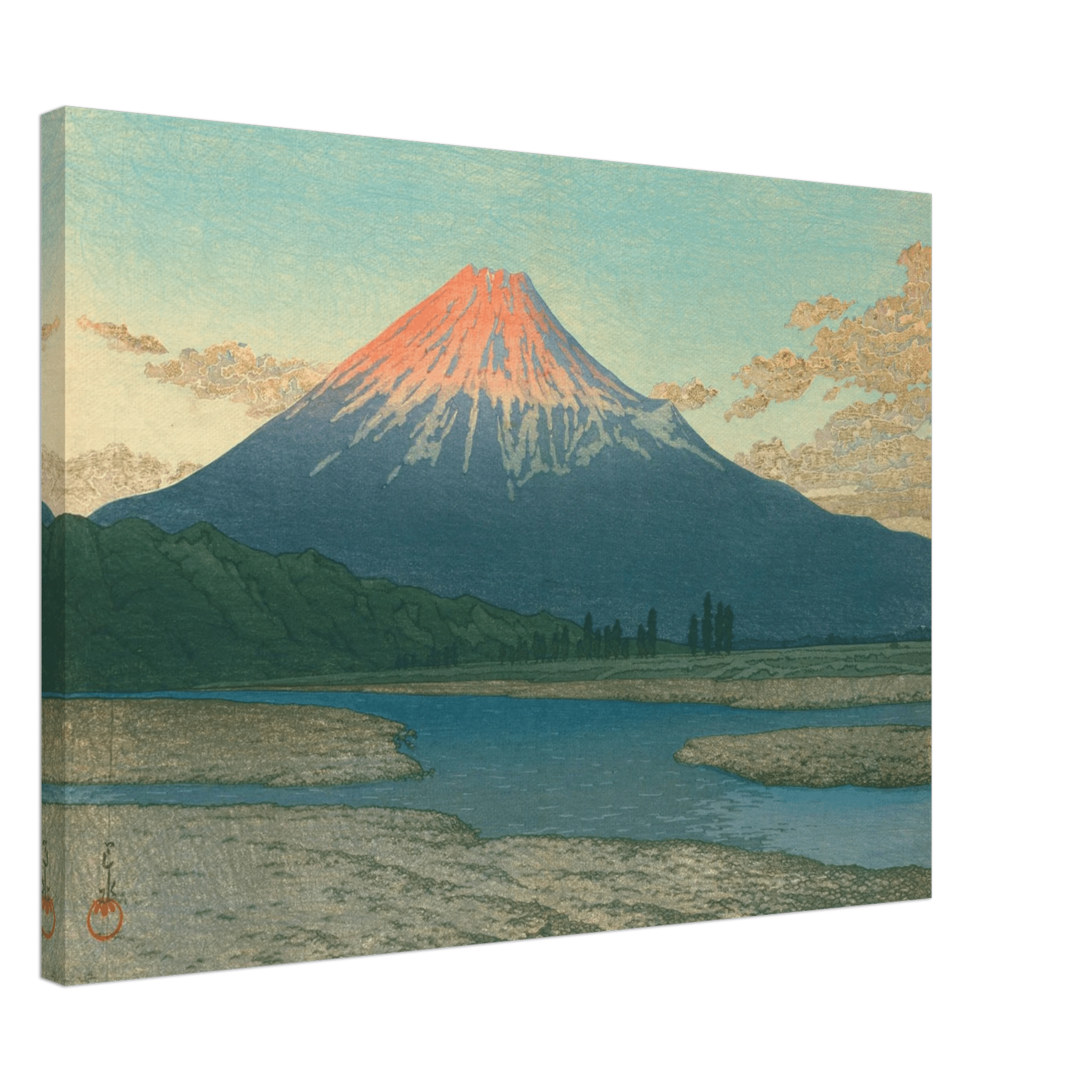 Fuji bei Sonnenaufgang - Leinwand Edition - HINORI