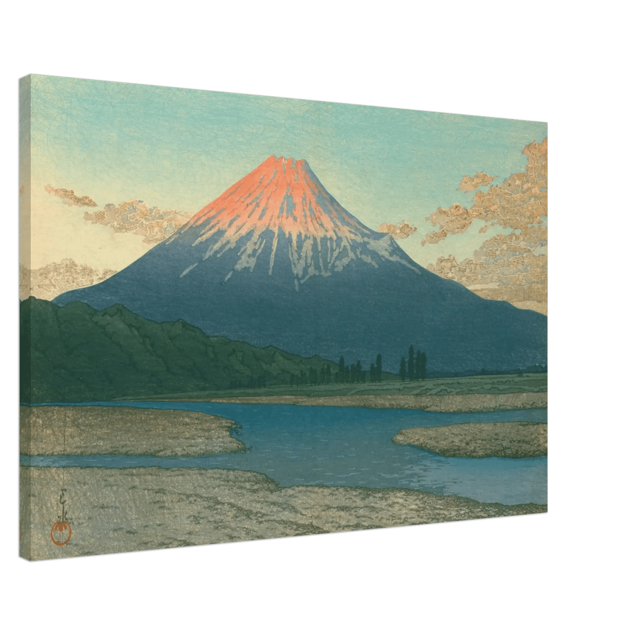 Fuji bei Sonnenaufgang - Leinwand Edition - HINORI