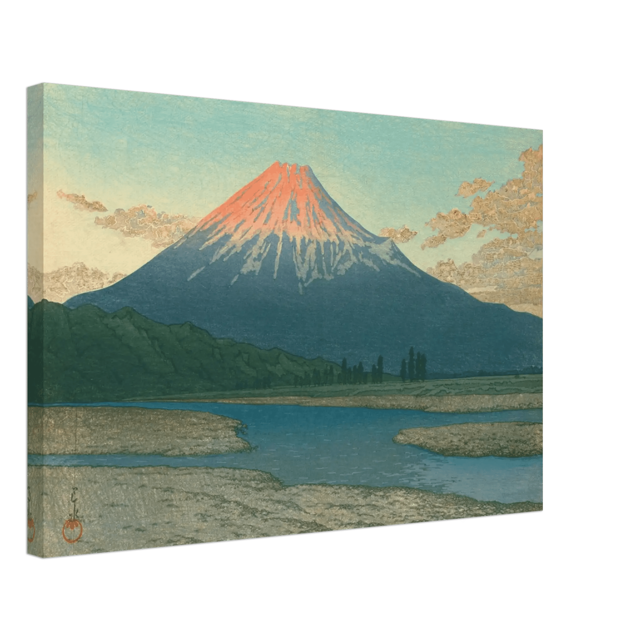 Fuji bei Sonnenaufgang - Leinwand Edition - HINORI