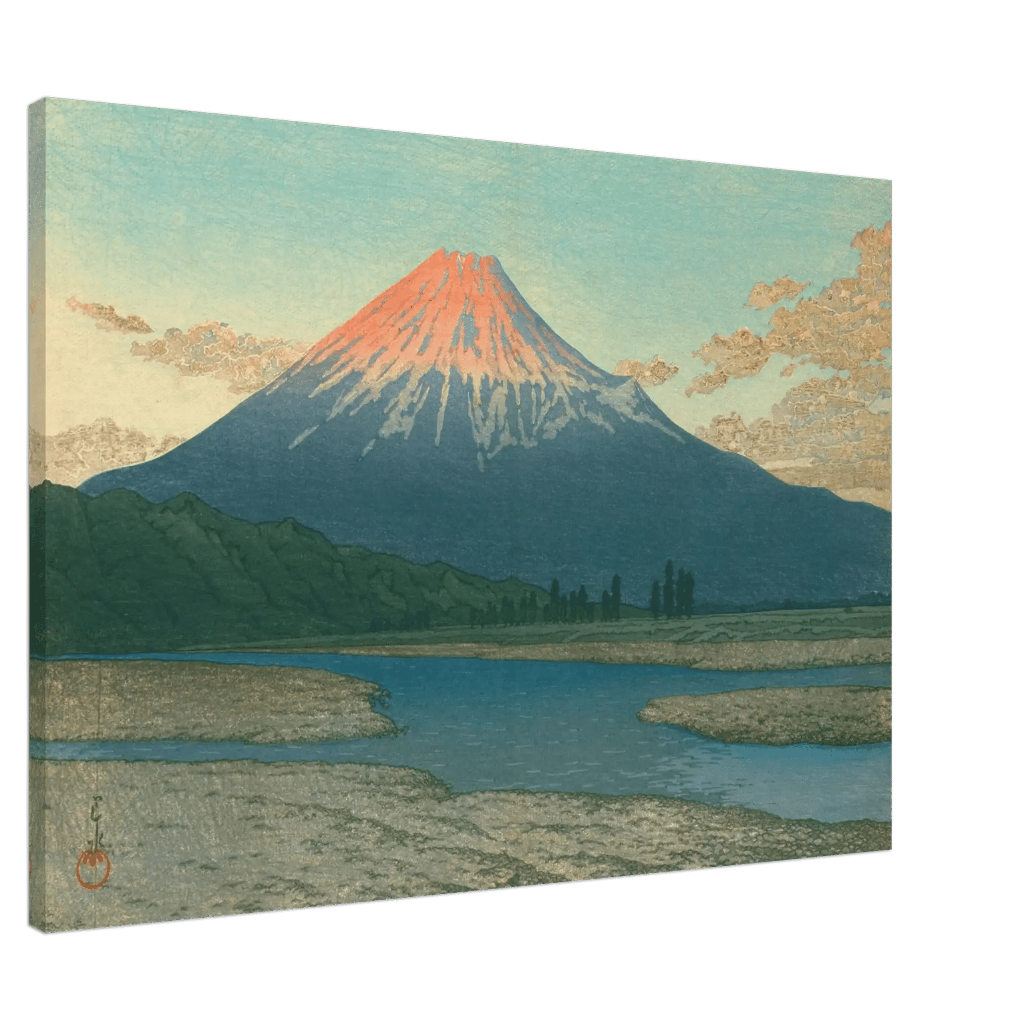 Fuji bei Sonnenaufgang - Leinwand Edition - HINORI