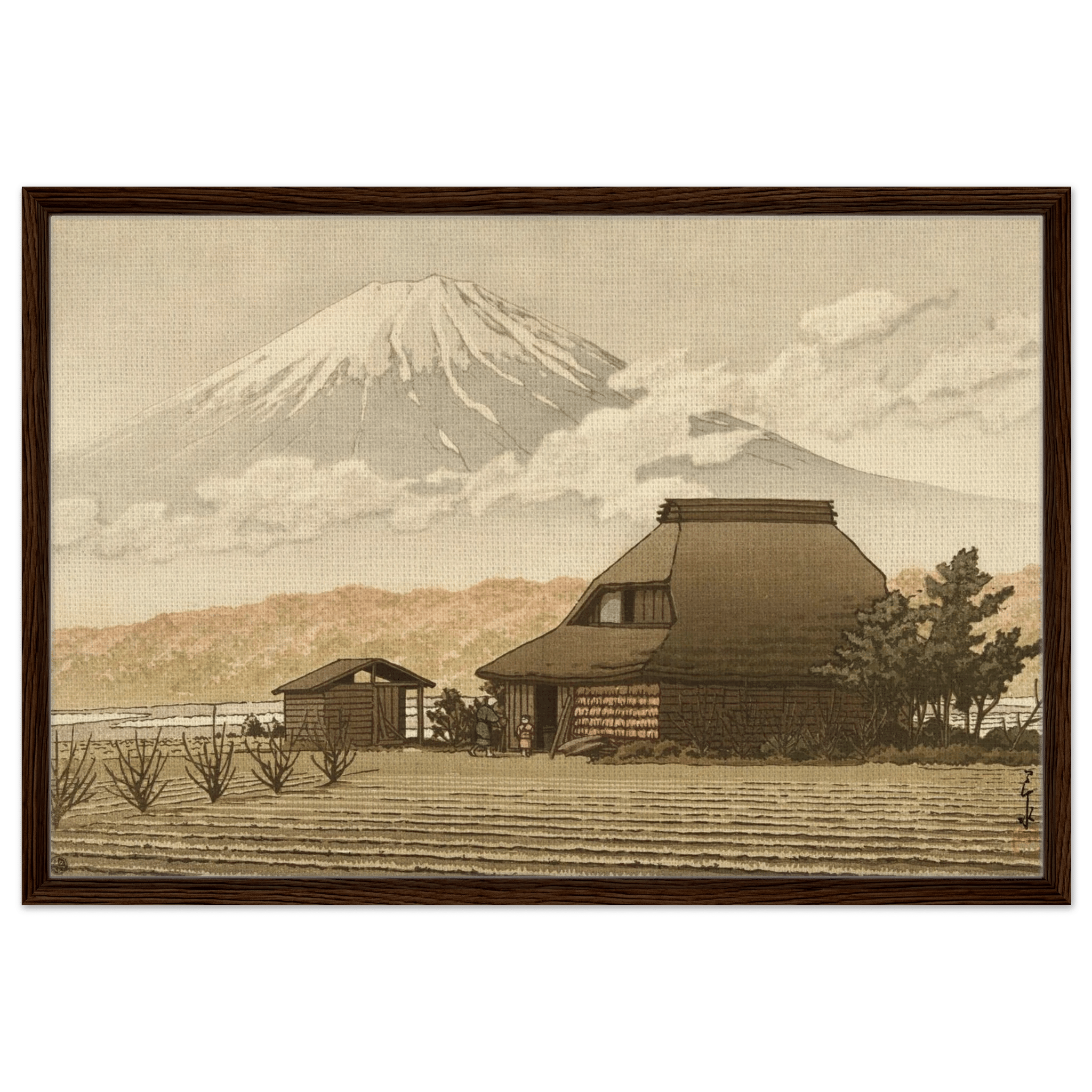 Fuji über dem Dorf Narusawa - Signature Collection - HINORI