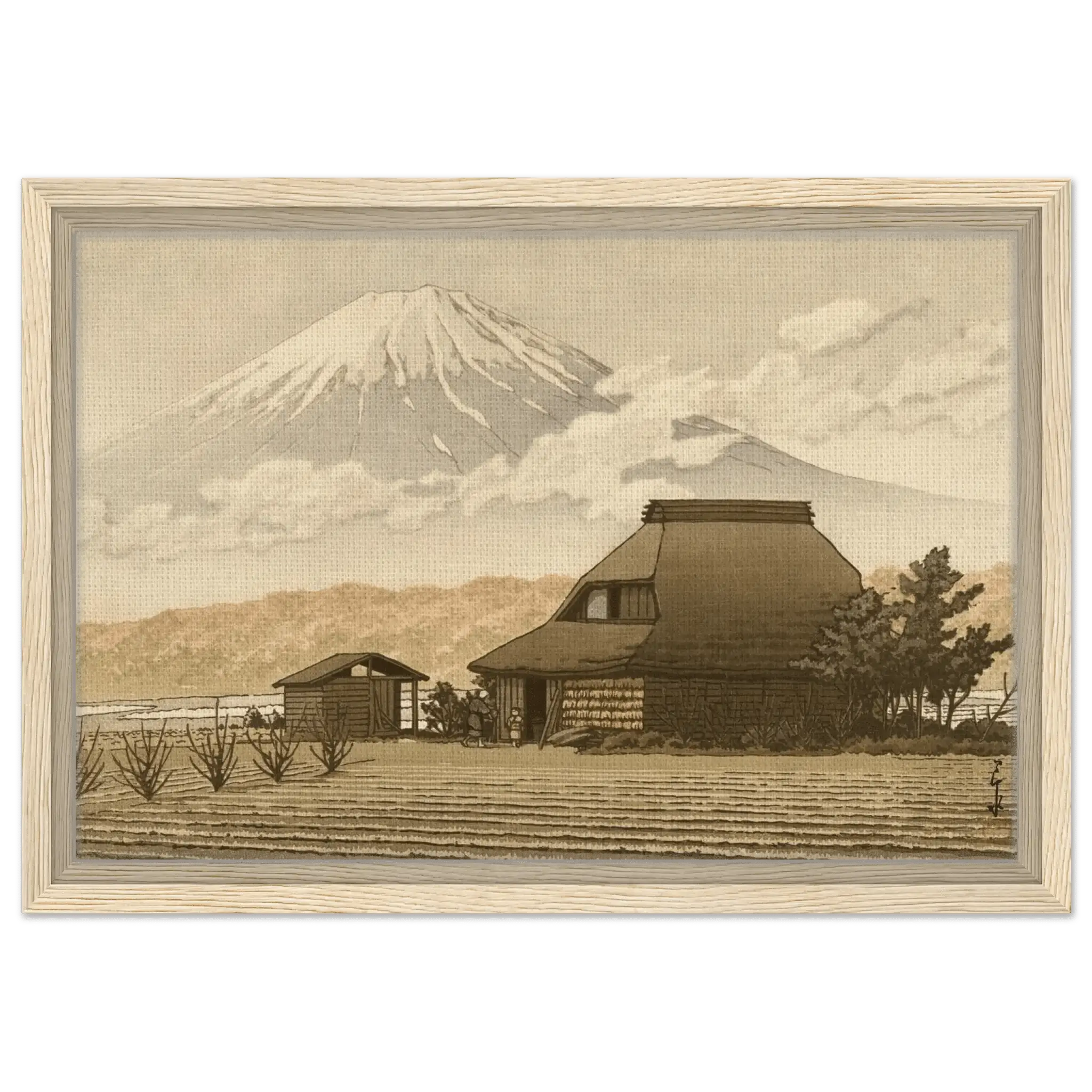 Fuji über dem Dorf Narusawa - Signature Collection - HINORI